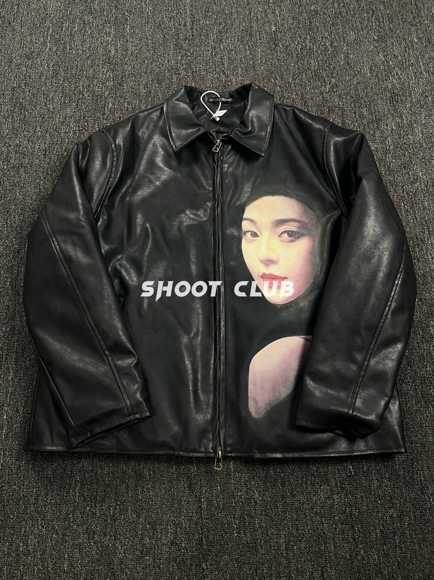 Genuine Leather Yohji Uchida Suzume x Fan Bingbing Jacket –Unisex Portrait Print
