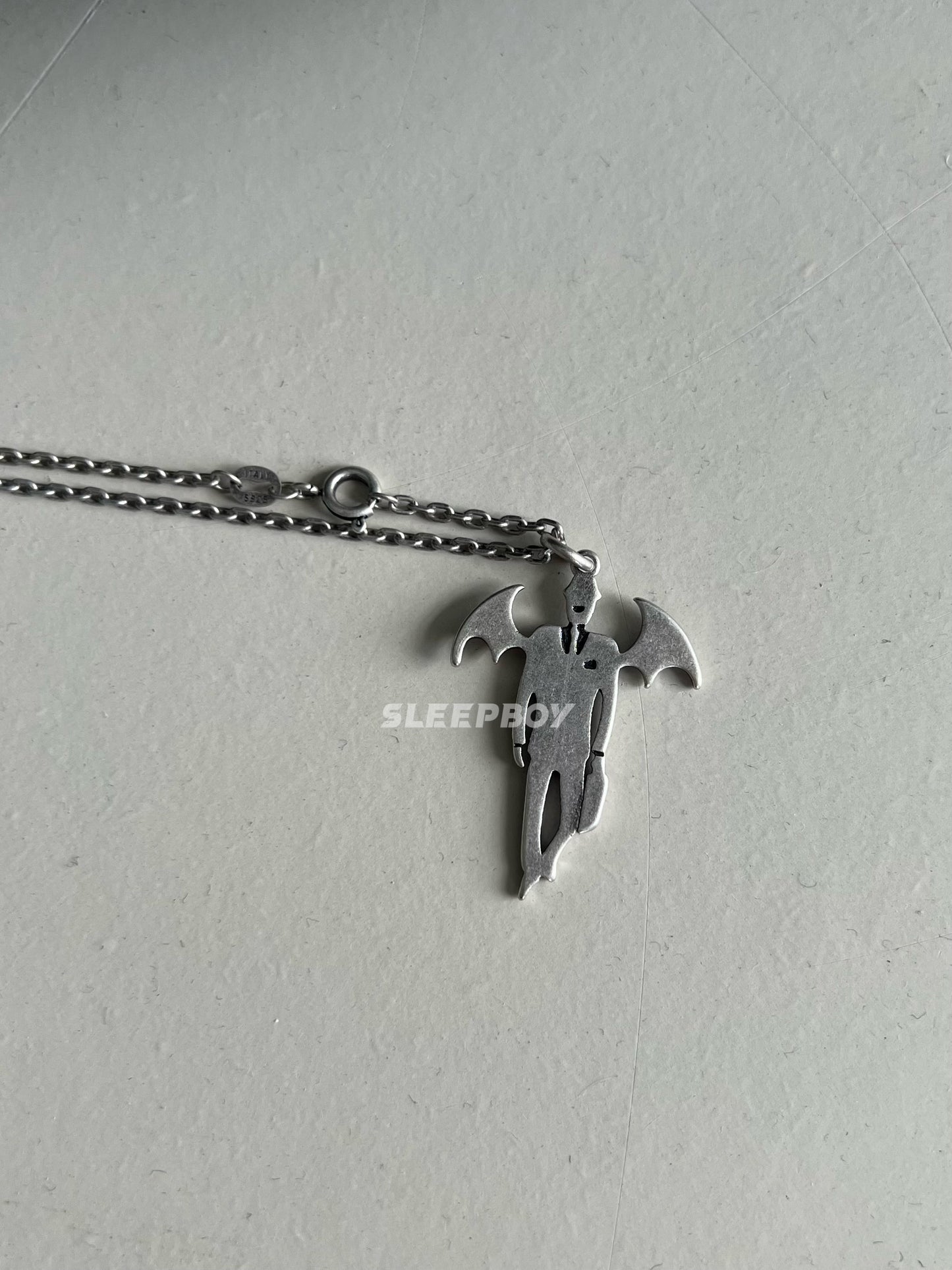 Self-made UNDERCOVER AW02 'Vampire' Pendant Necklace - 925 Silver Demon Talisman
