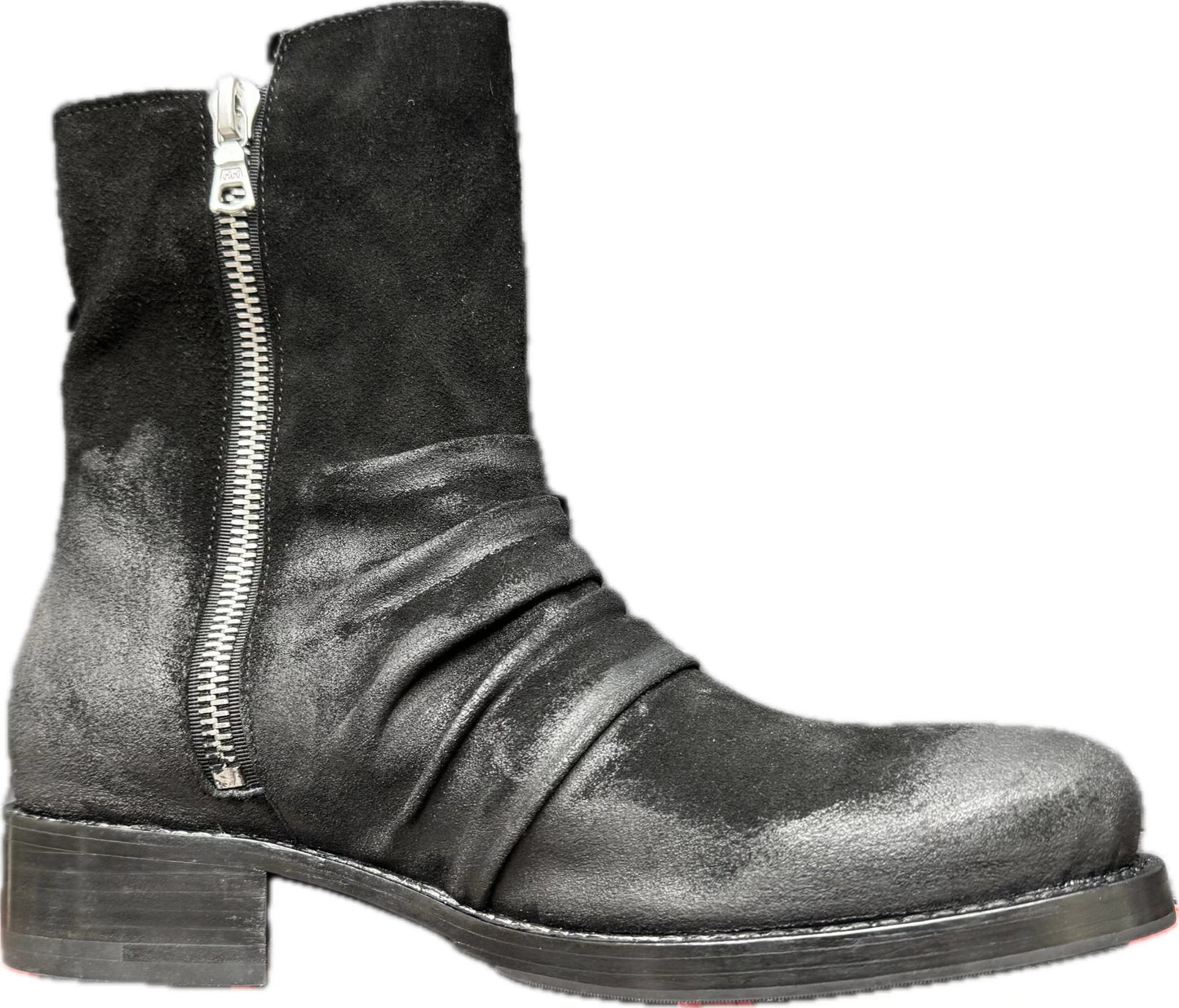 Self-made AMIRI 16OG Crinkled Chelsea Boots -Distressed Leather Ankle Boots