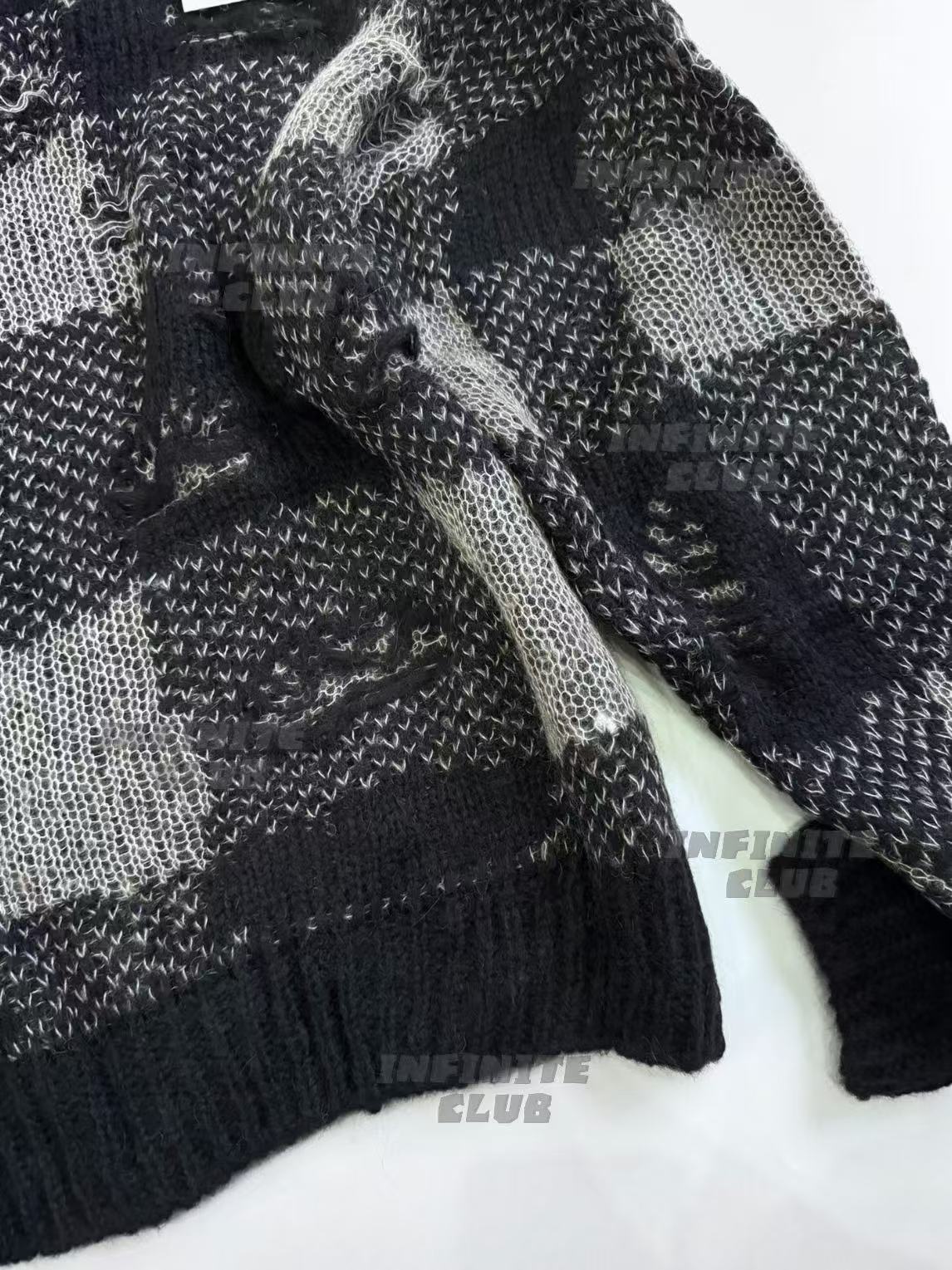 donclick Our Legacy 24FW Distressed Knit Sweater -Round Neck Destroyed Pullover