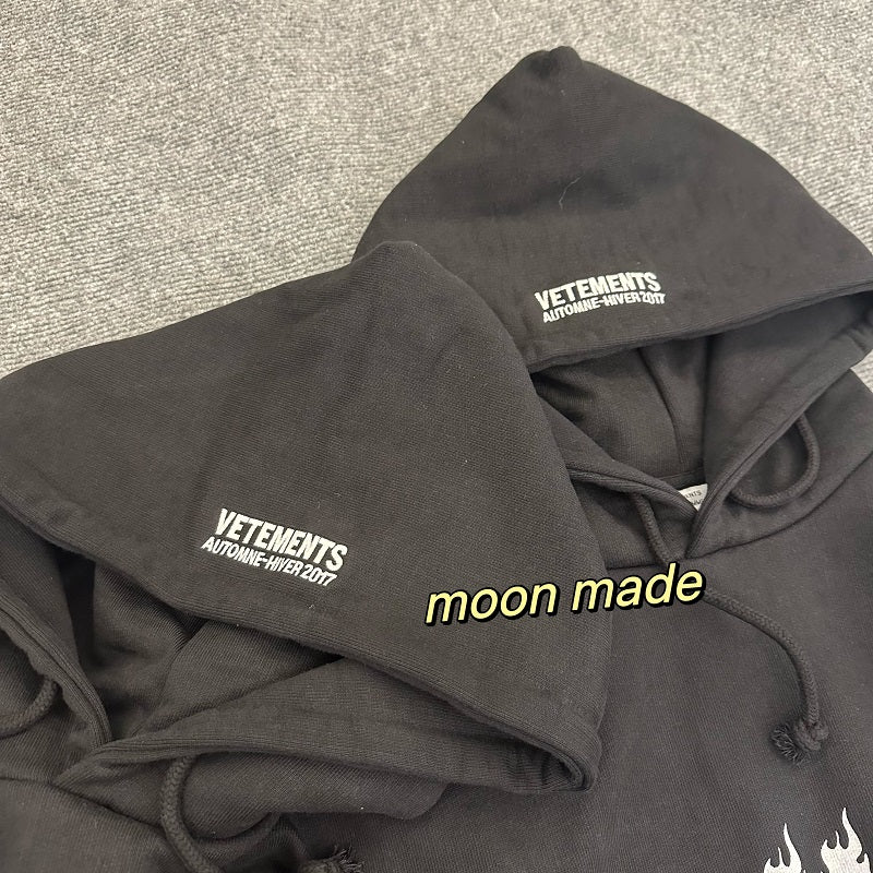 (1600g) VTM Homme 17FW Total Fucking Darkness OG Archive Pentagram Hoodie Carti