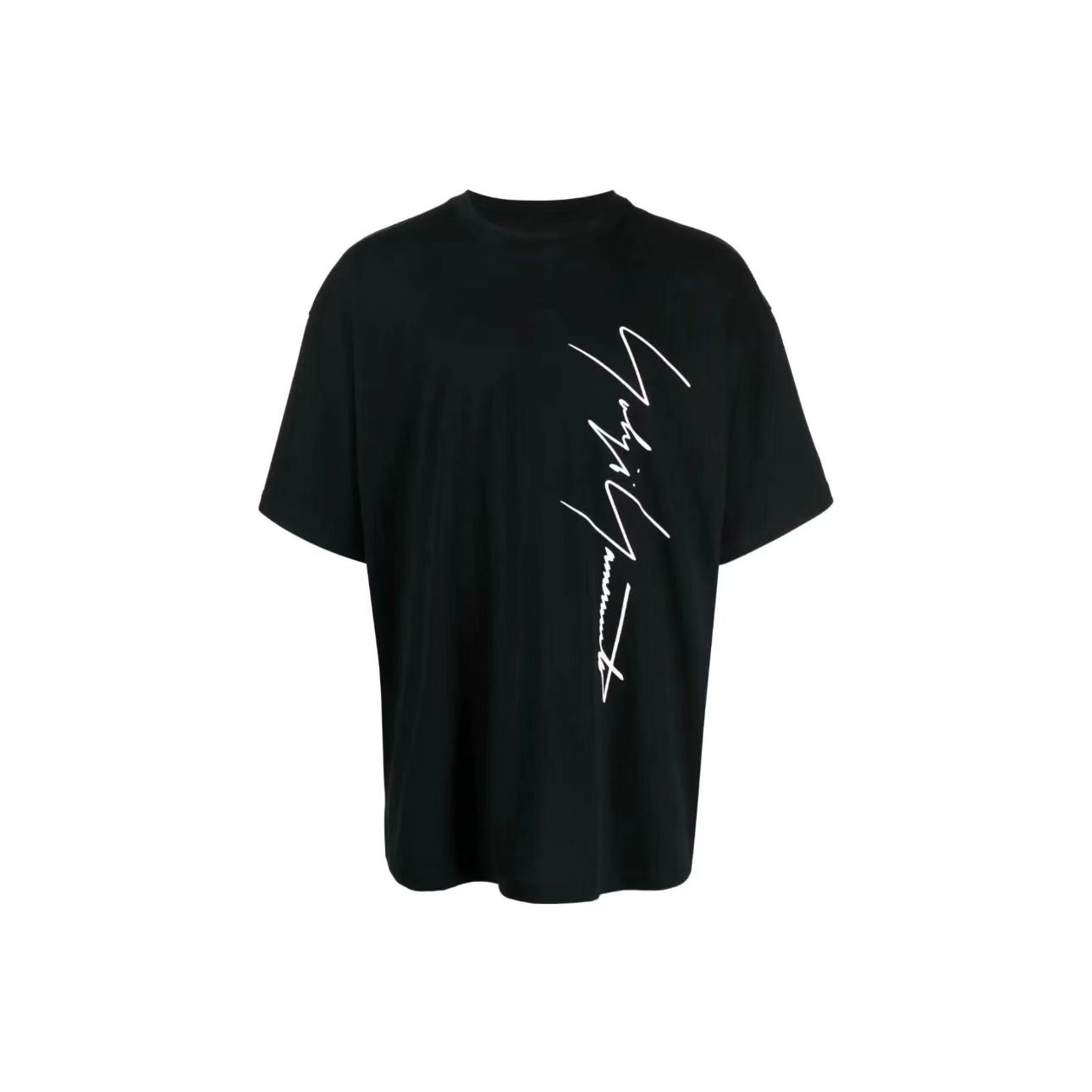 Self-made Yohji Logo Print Tee - Heavyweight Honeycomb Fabric Short Sleeve