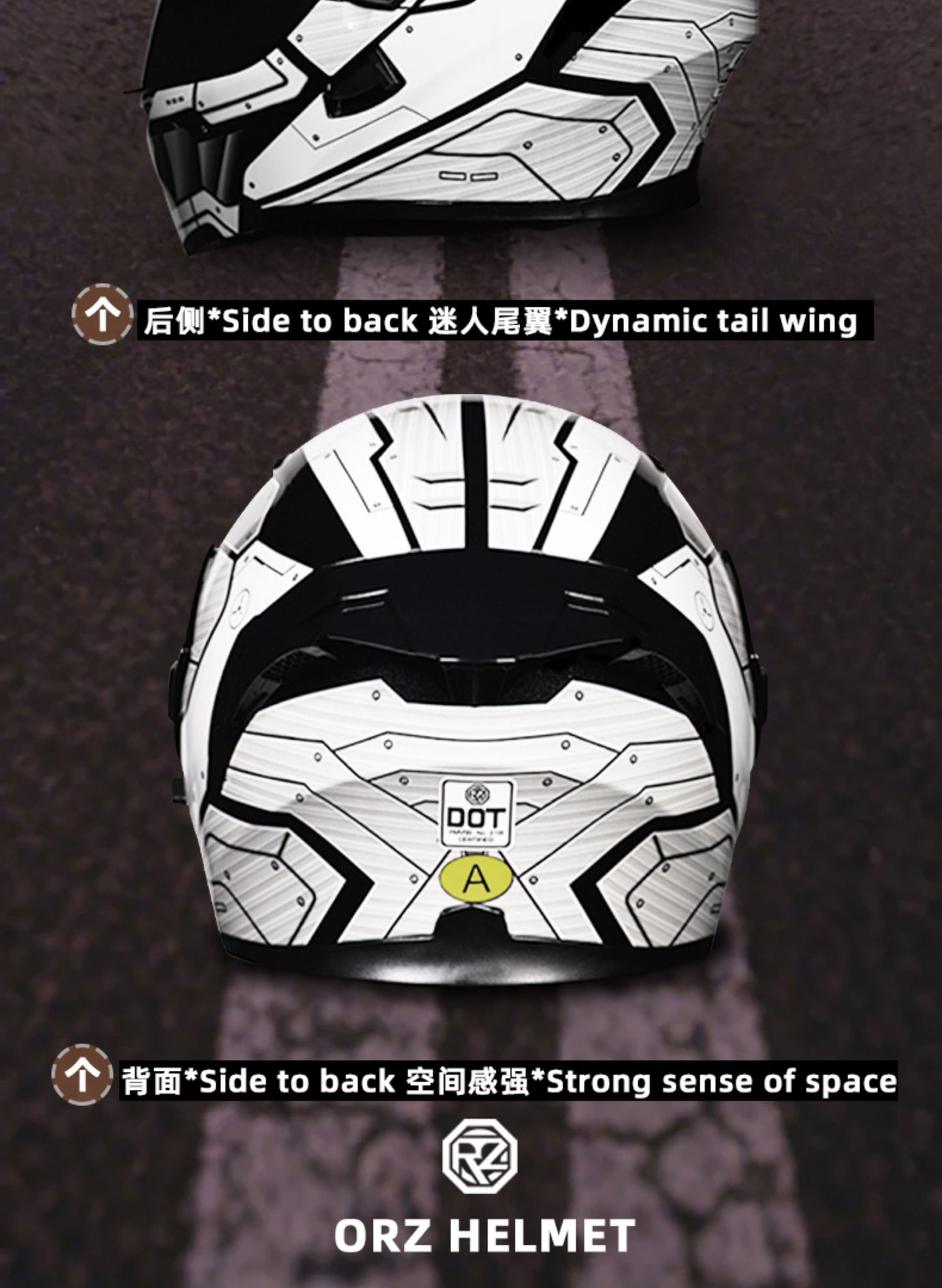 Mecha / 3C DOT Full Face Dual Visors Unisex /Bluetooth Motorcycle Helmet
