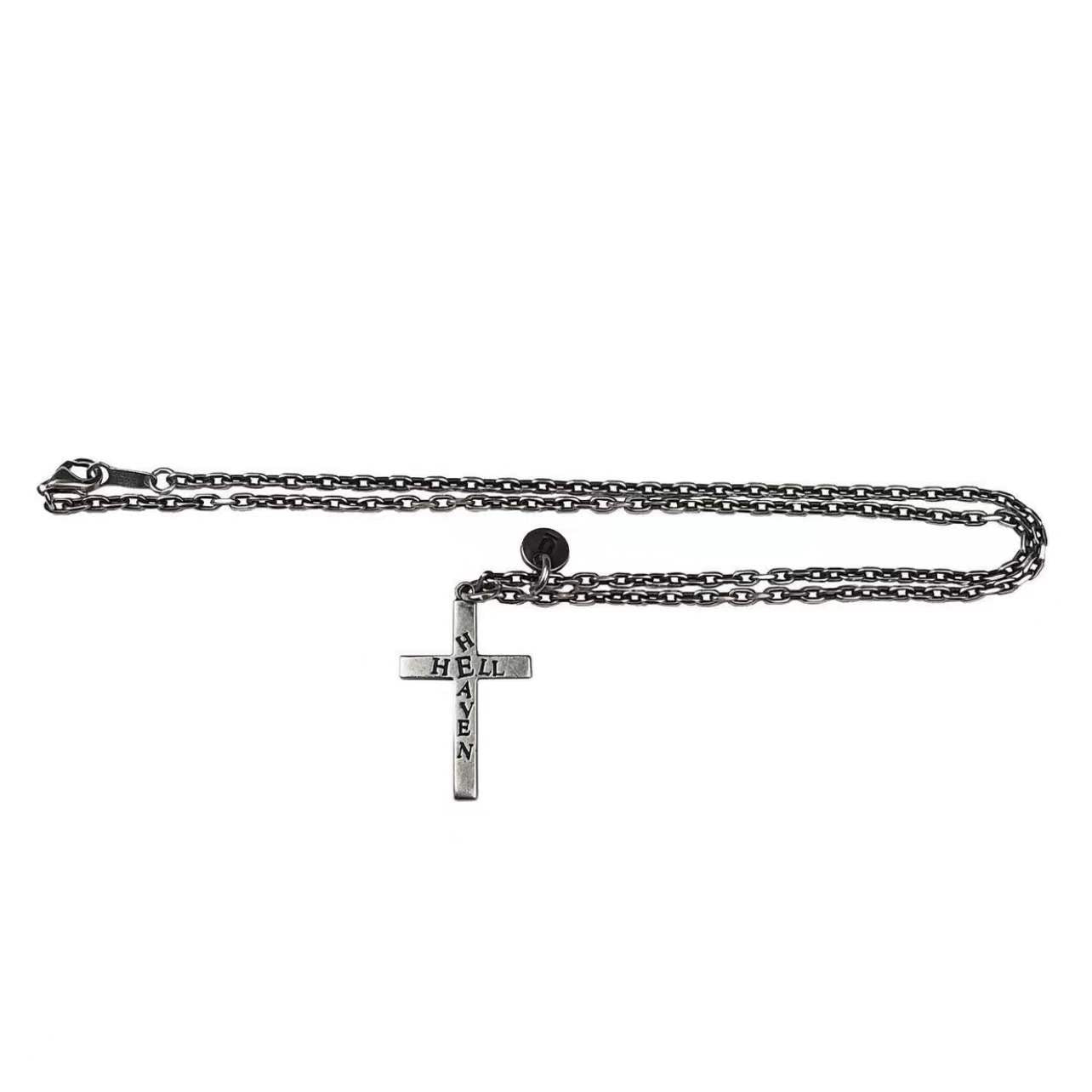 UNDERCOVER AW02 'Witch' Heaven/Hell Cross Pendant - 925 Silver ARCHIVE Necklace