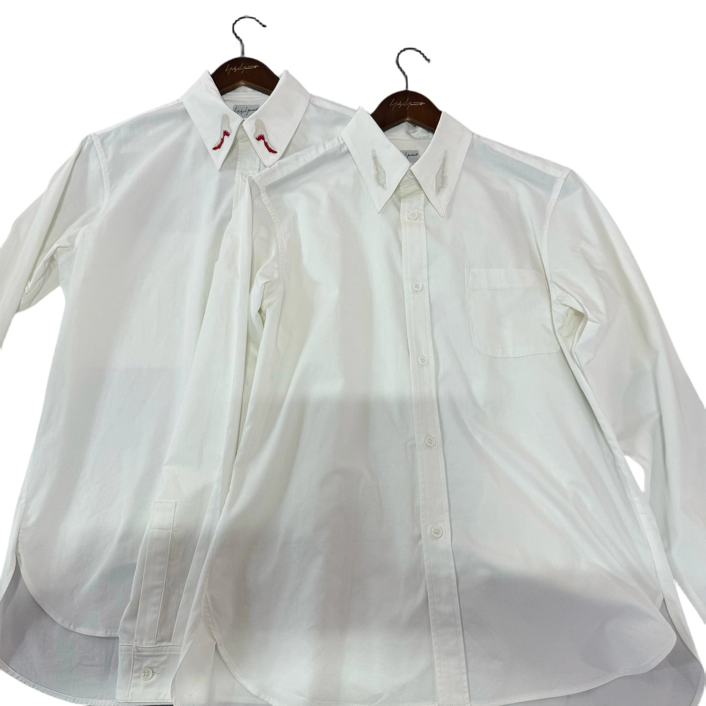 Self-made Yohji Dark Angel Wing Shirt – 02AW Archive Embroidered Design