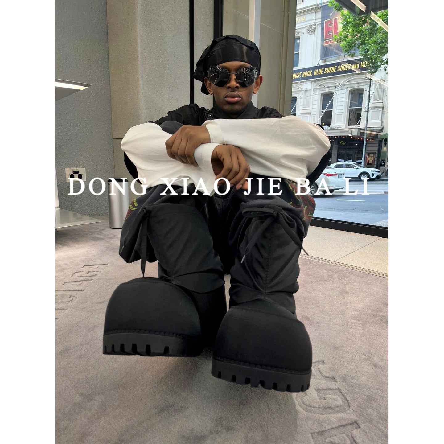 Self-made Parisian Snow Boots Ski Waterproof Anti-Slip Big Head Short Boots