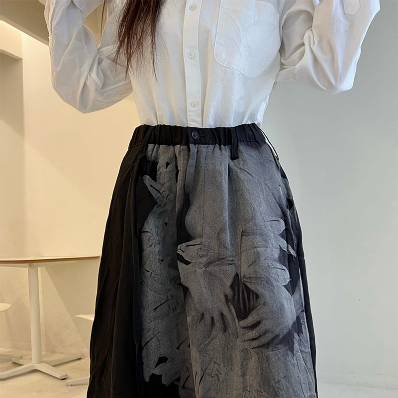 Yohji Uchida Suzuran Ashura Hakama Pants - Samurai-Tailored Kendo Skirt Pants