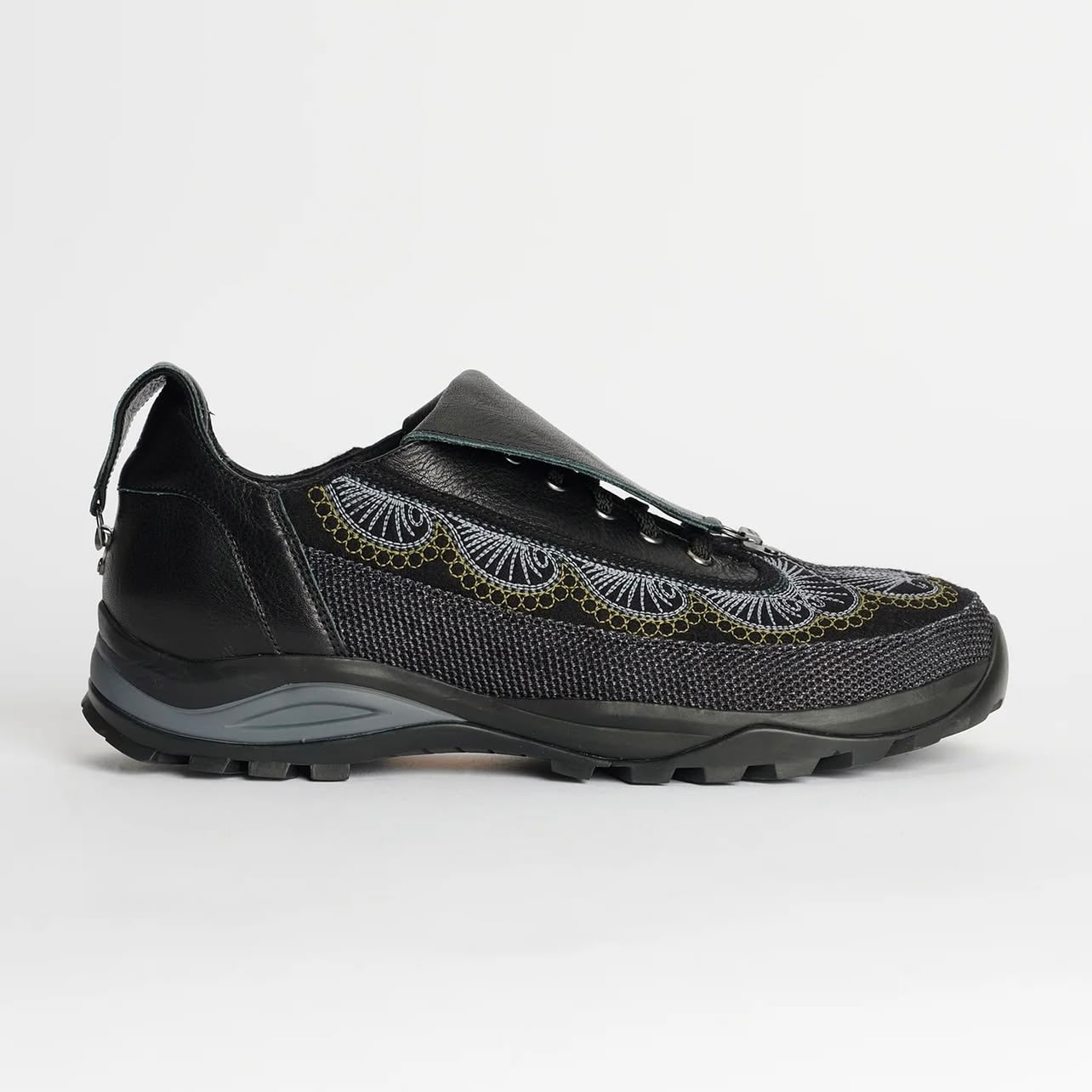 donclick Kiko Kostadinov AW24 Carved Brogue Shoes -Embroidered Workwear Derbies