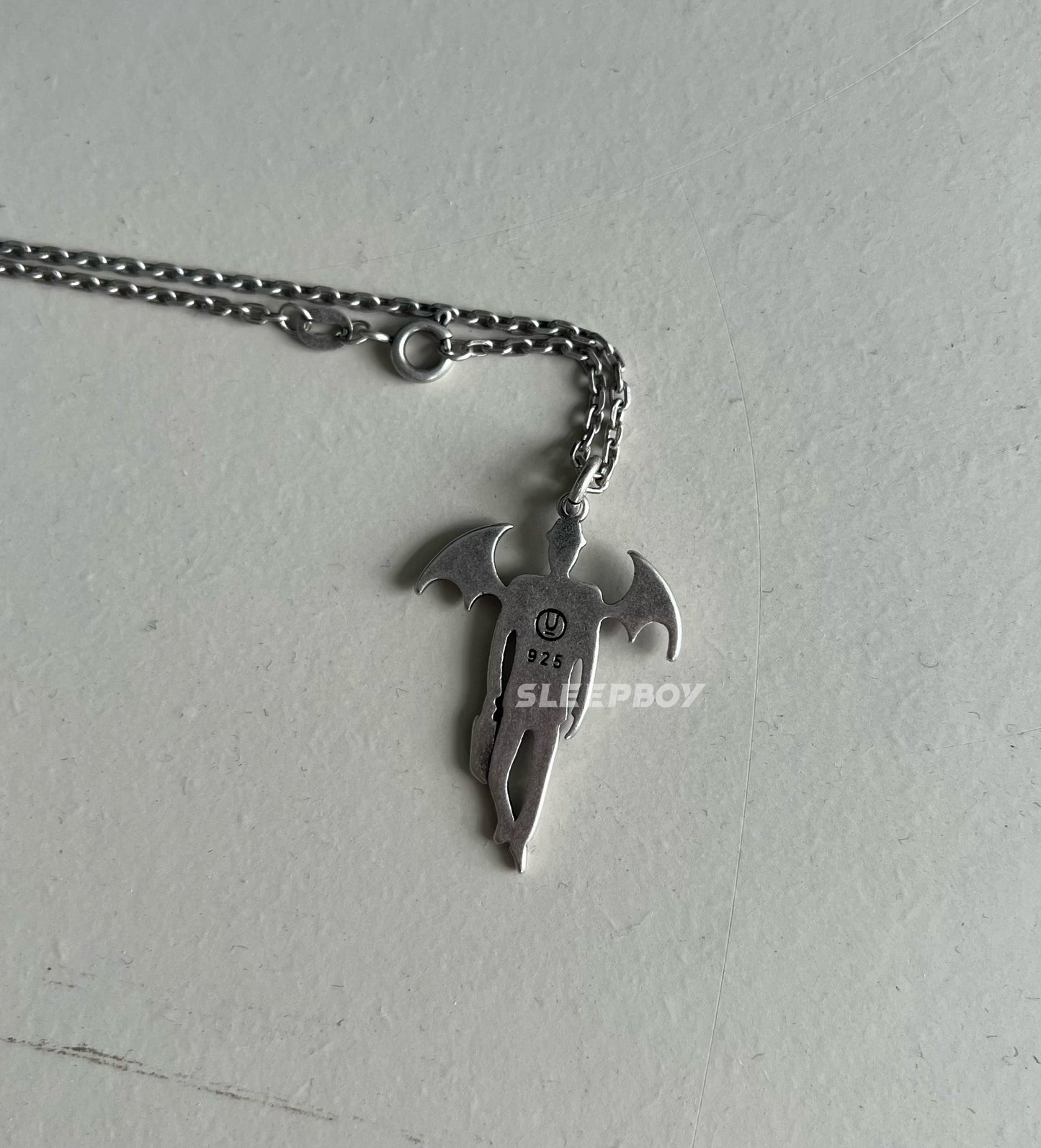 Self-made UNDERCOVER AW02 'Vampire' Pendant Necklace - 925 Silver Demon Talisman