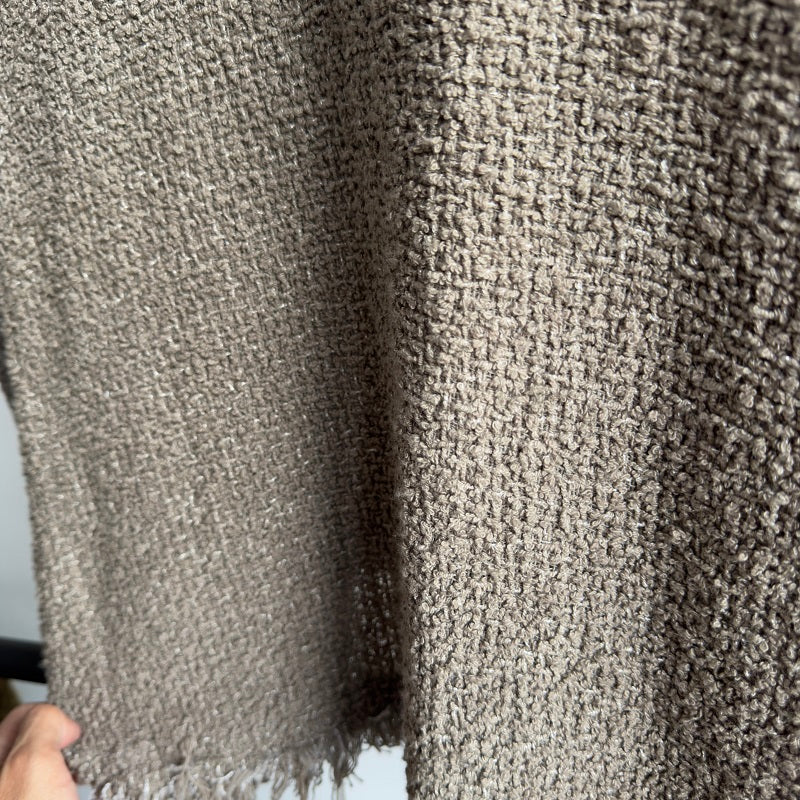 Magliano Hand-Distressed Knit Cardigan - Raw-Hem Bouclé Button-Up Unisex Coat