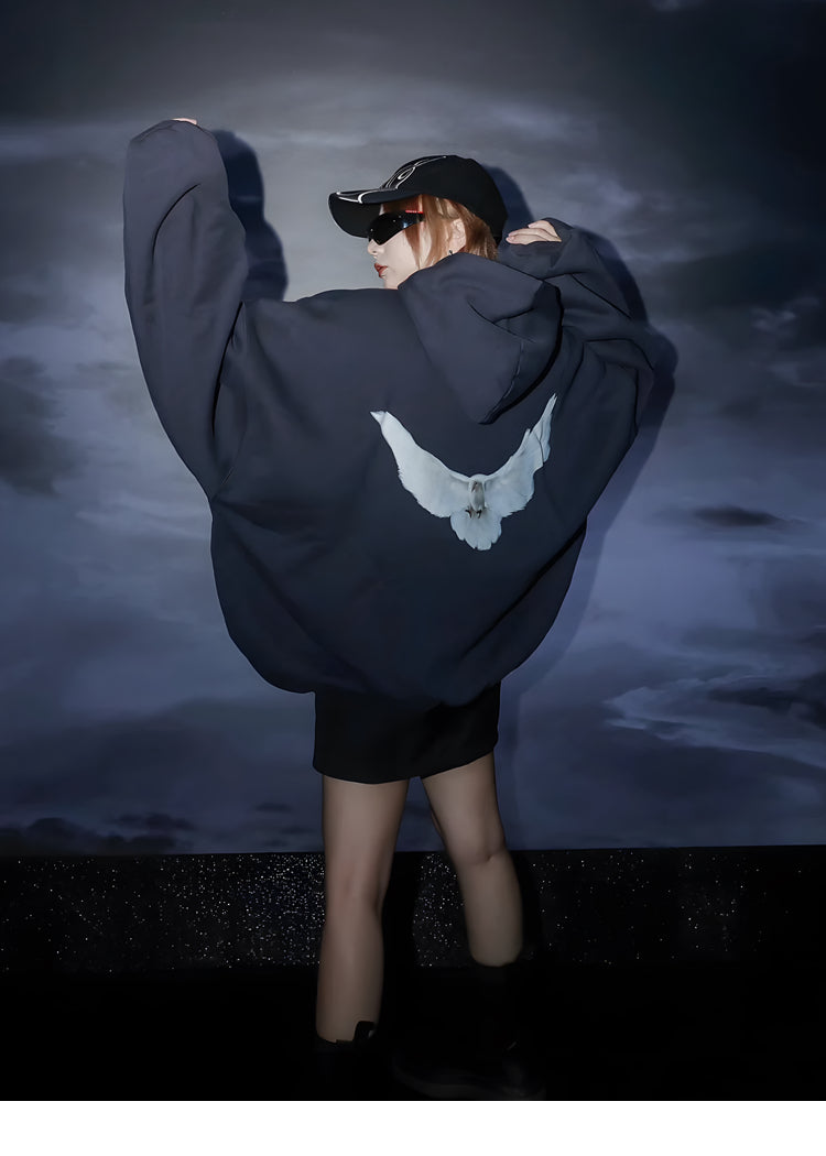 Kanye X Peace Dove X GAP Triple Collaboration Heavyweight Loose Hoodie Sweatshirt