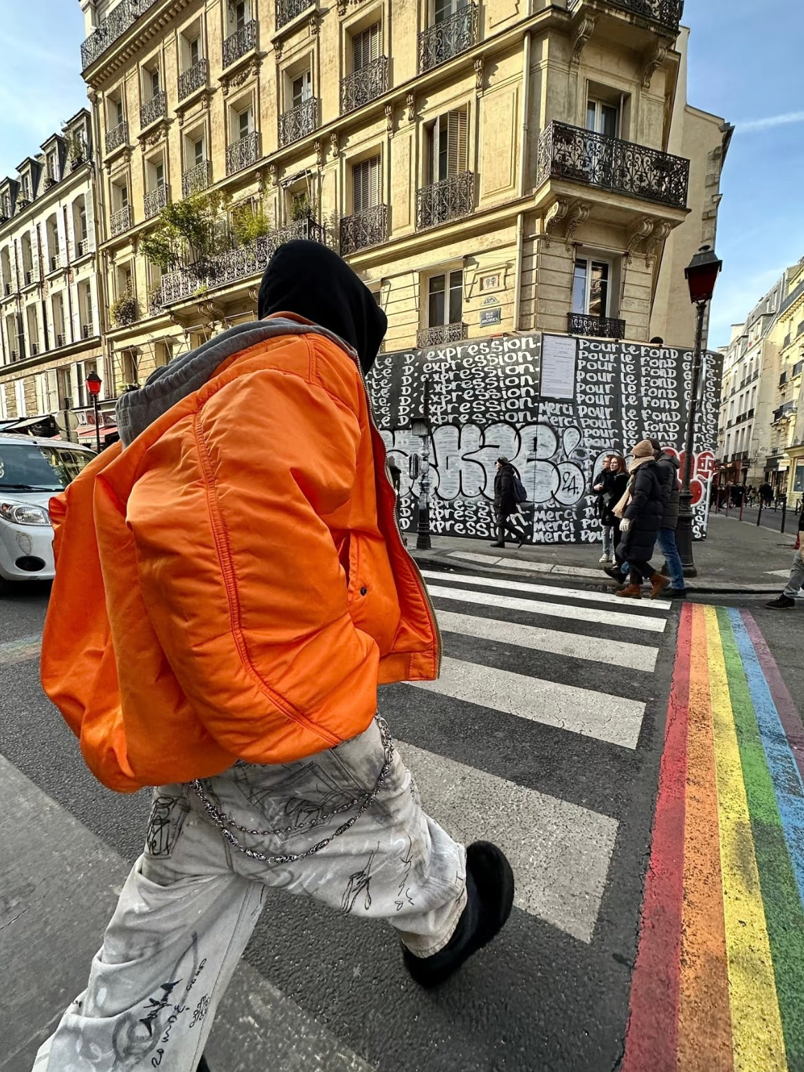 Vetements Reversible Dual-Sided Camouflage Hooded Bomber Jacket