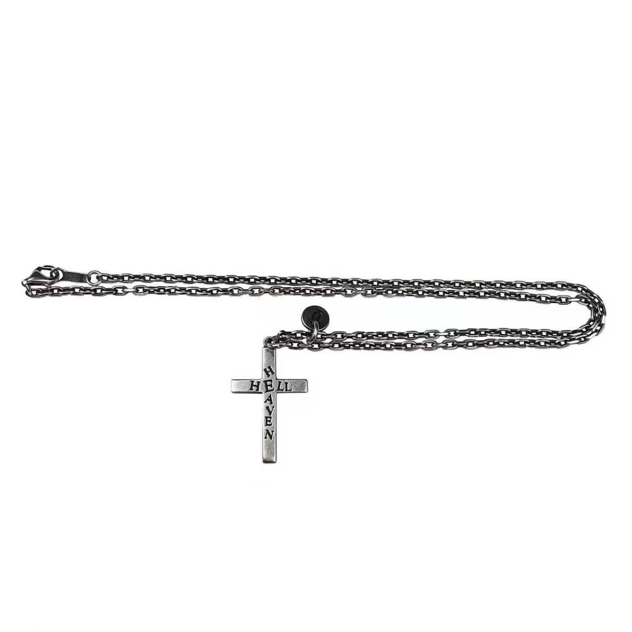 UNDERCOVER AW02 'Witch' Heaven/Hell Cross Pendant - 925 Silver ARCHIVE Necklace
