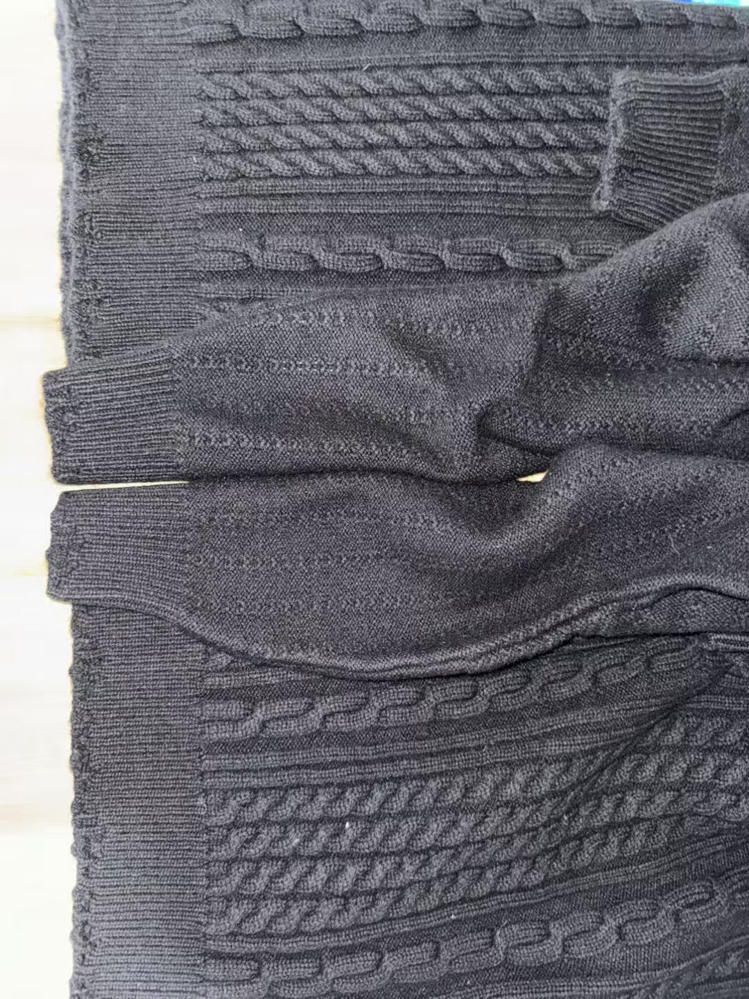 ERD AW24 Runway Turtleneck Sweater - Old Money Vibe 100% Wool Cable Knit