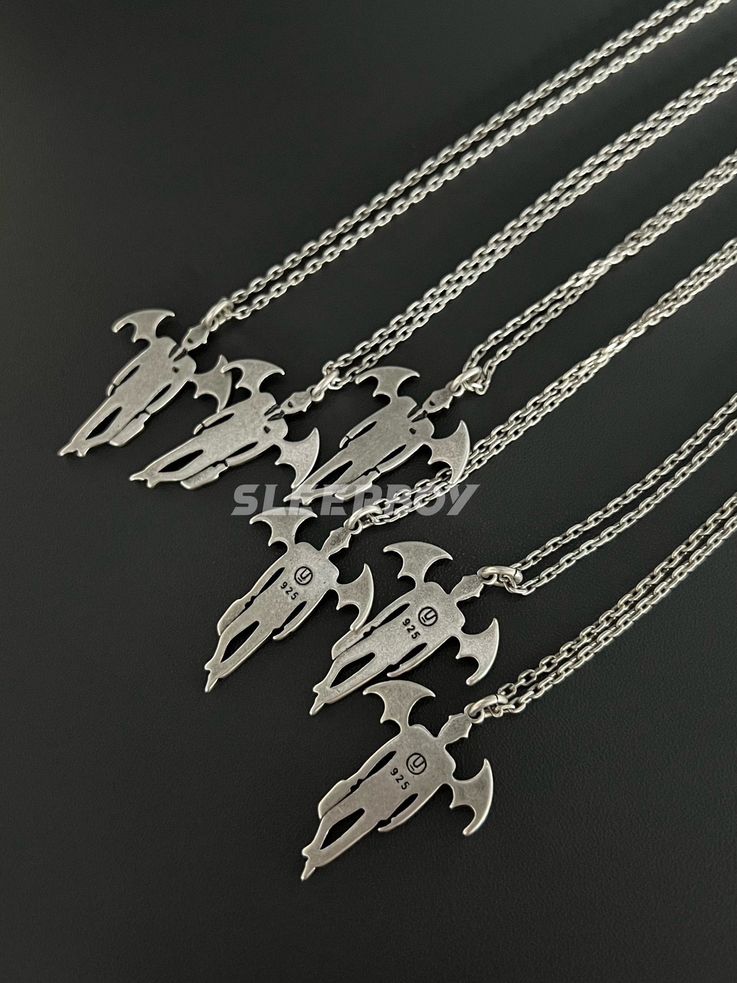 Self-made UNDERCOVER AW02 'Vampire' Pendant Necklace - 925 Silver Demon Talisman
