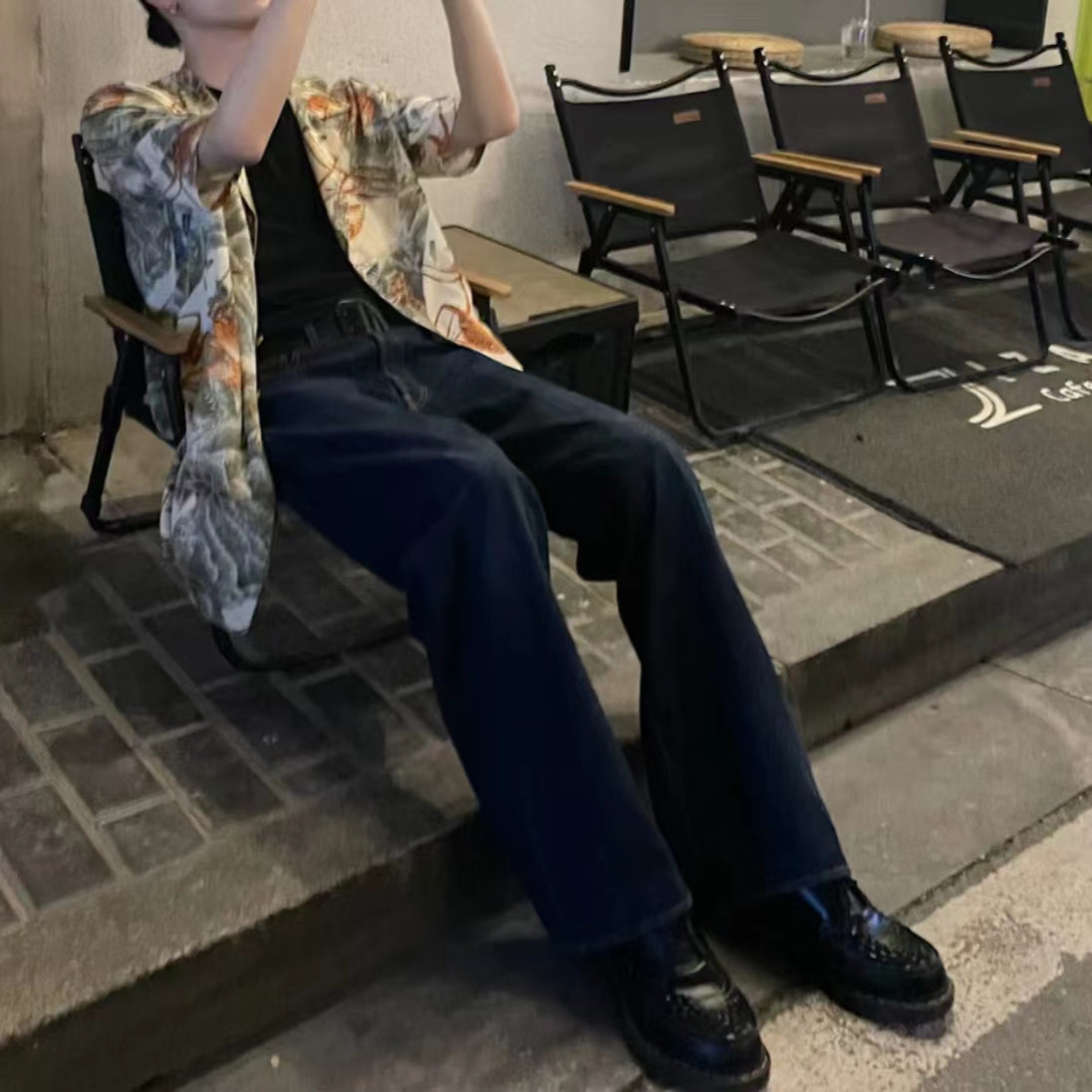 Self-made Yohji 97ss Archive Collection -Ink Lobster Hawaiian Shirt Suit Jackets