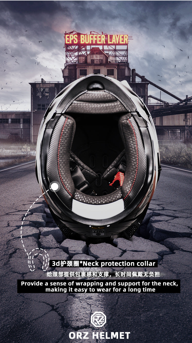 Mecha / 3C DOT Full Face Dual Visors Unisex /Bluetooth Motorcycle Helmet