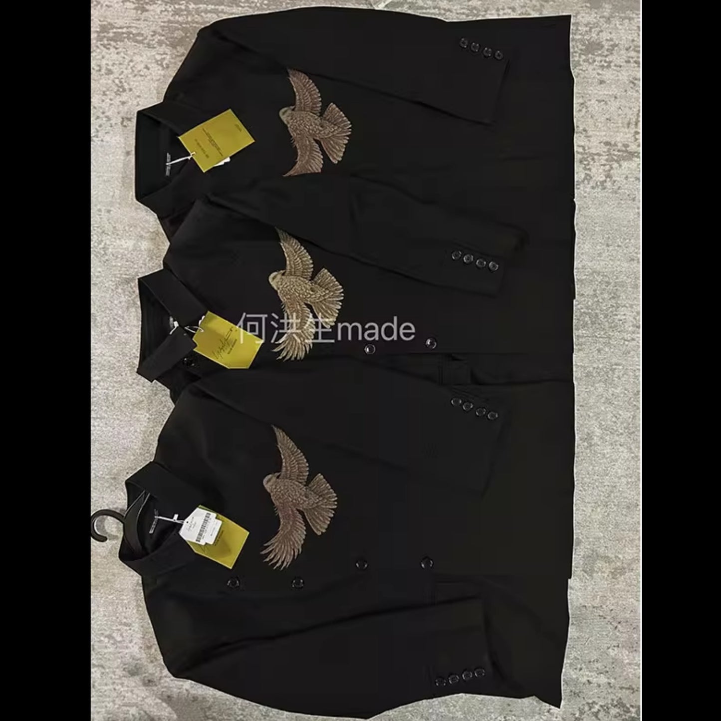 Yohji AW08 'Broken Soldier' Jacket - Pigeon Print Kendo-Style Blazer