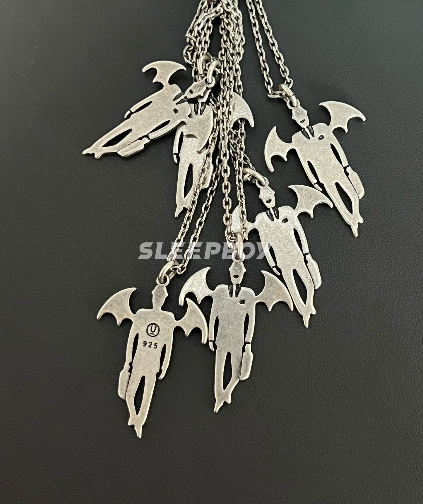 Self-made UNDERCOVER AW02 'Vampire' Pendant Necklace - 925 Silver Demon Talisman