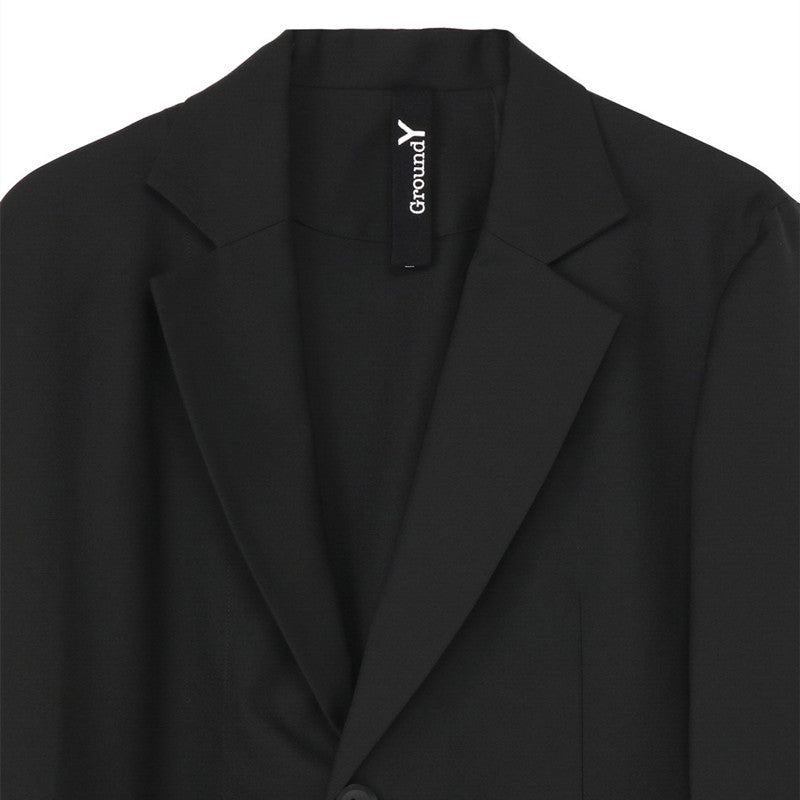 Yohji One Sleeve Cape Avant-garde Blazer - Minimal Asymmetric Black Suit Coats
