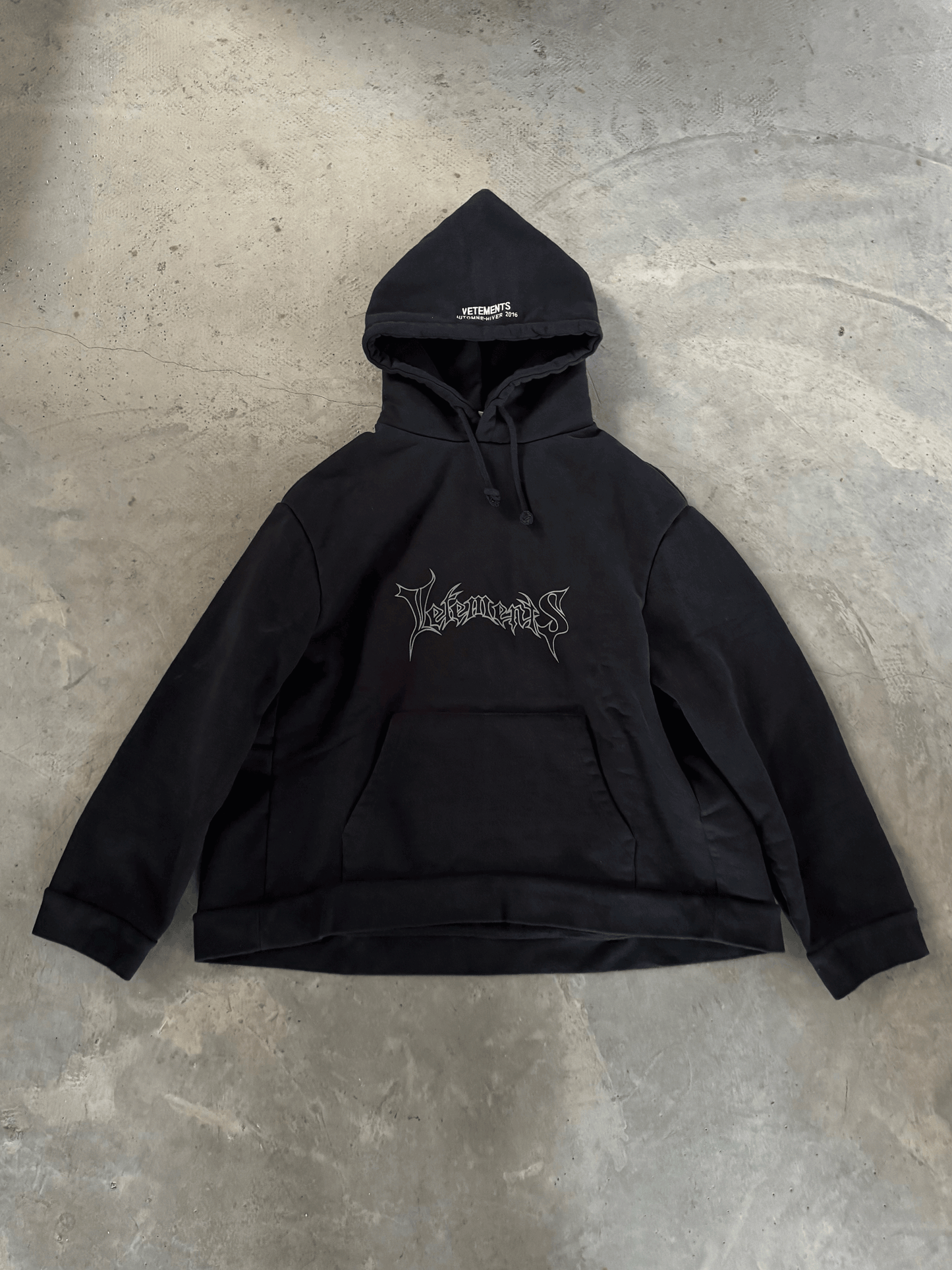 (1600g) VET 2016 AW Metal Hoodie – OG Oversized Kanye Edition Pullover