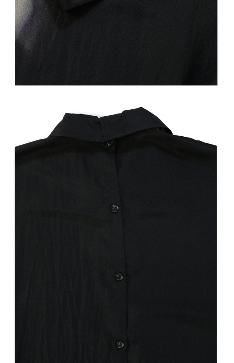 Donclickin Yohji Uchida Suzume Tsubaki Smoking Shirt – Dark Unisex Design