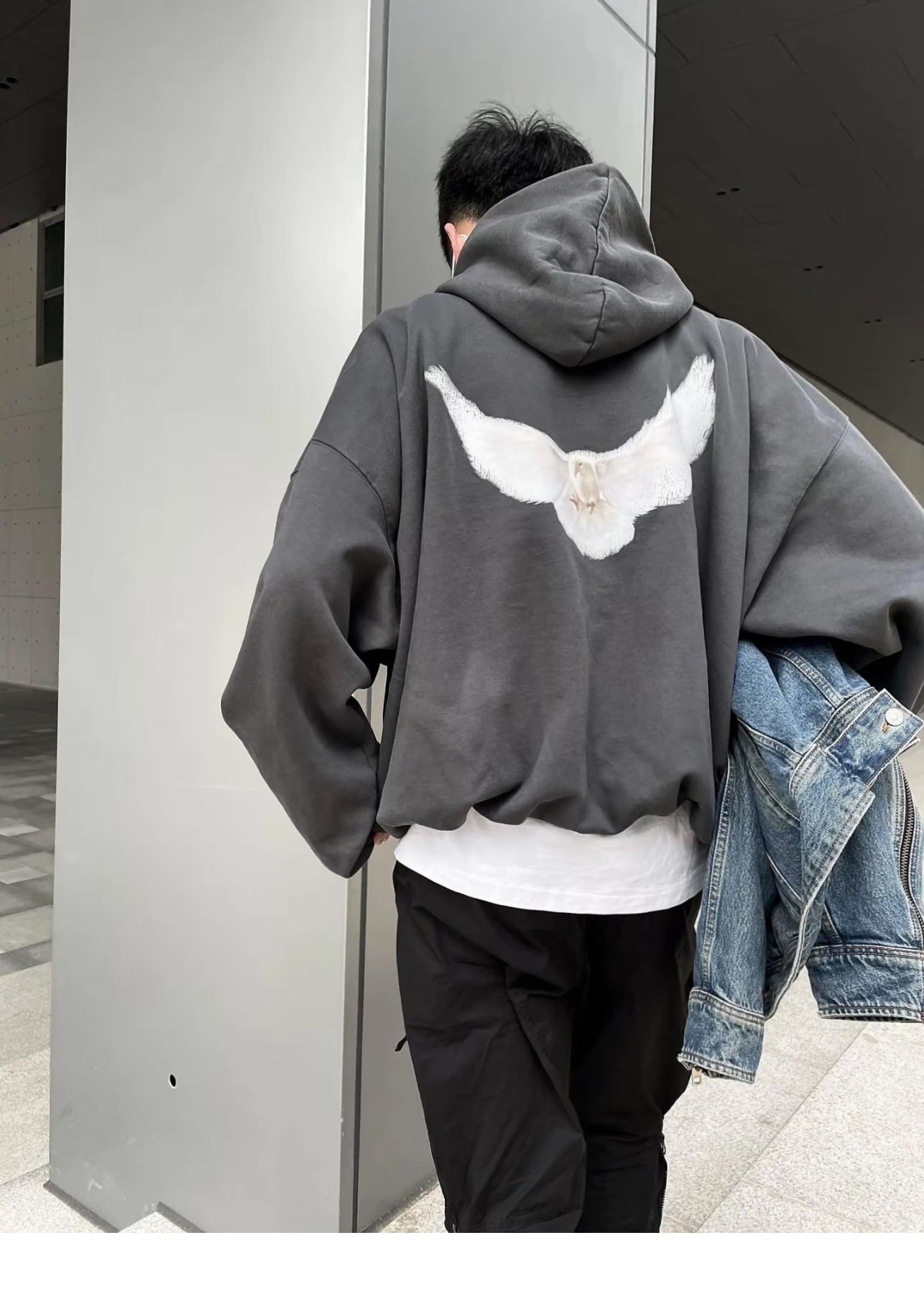 Kanye X Peace Dove X GAP Triple Collaboration Heavyweight Loose Hoodie Sweatshirt