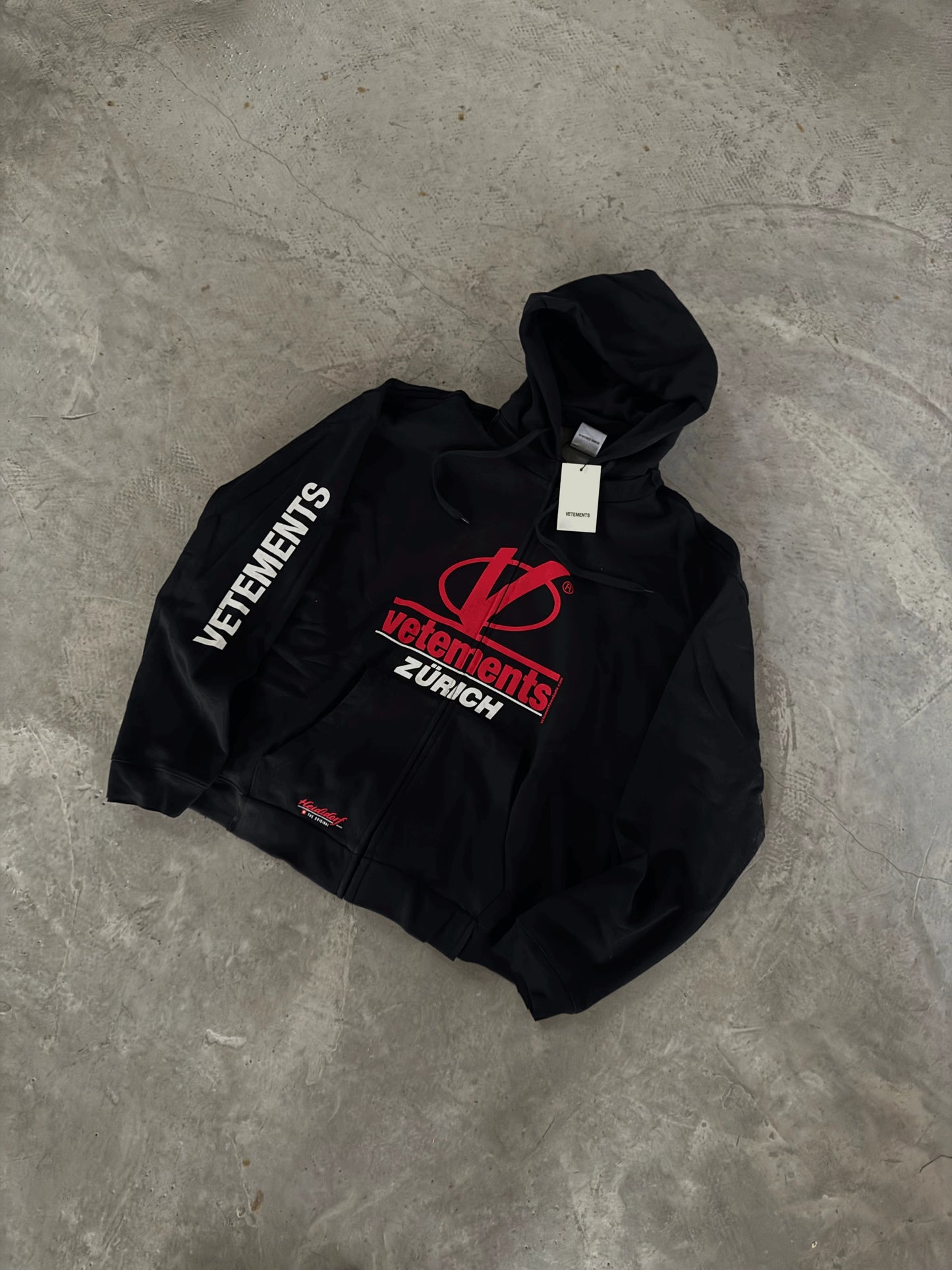 Vetements 18AW Zip Print Pullover Hoodie Sweatshirt Playboi Carti Edition