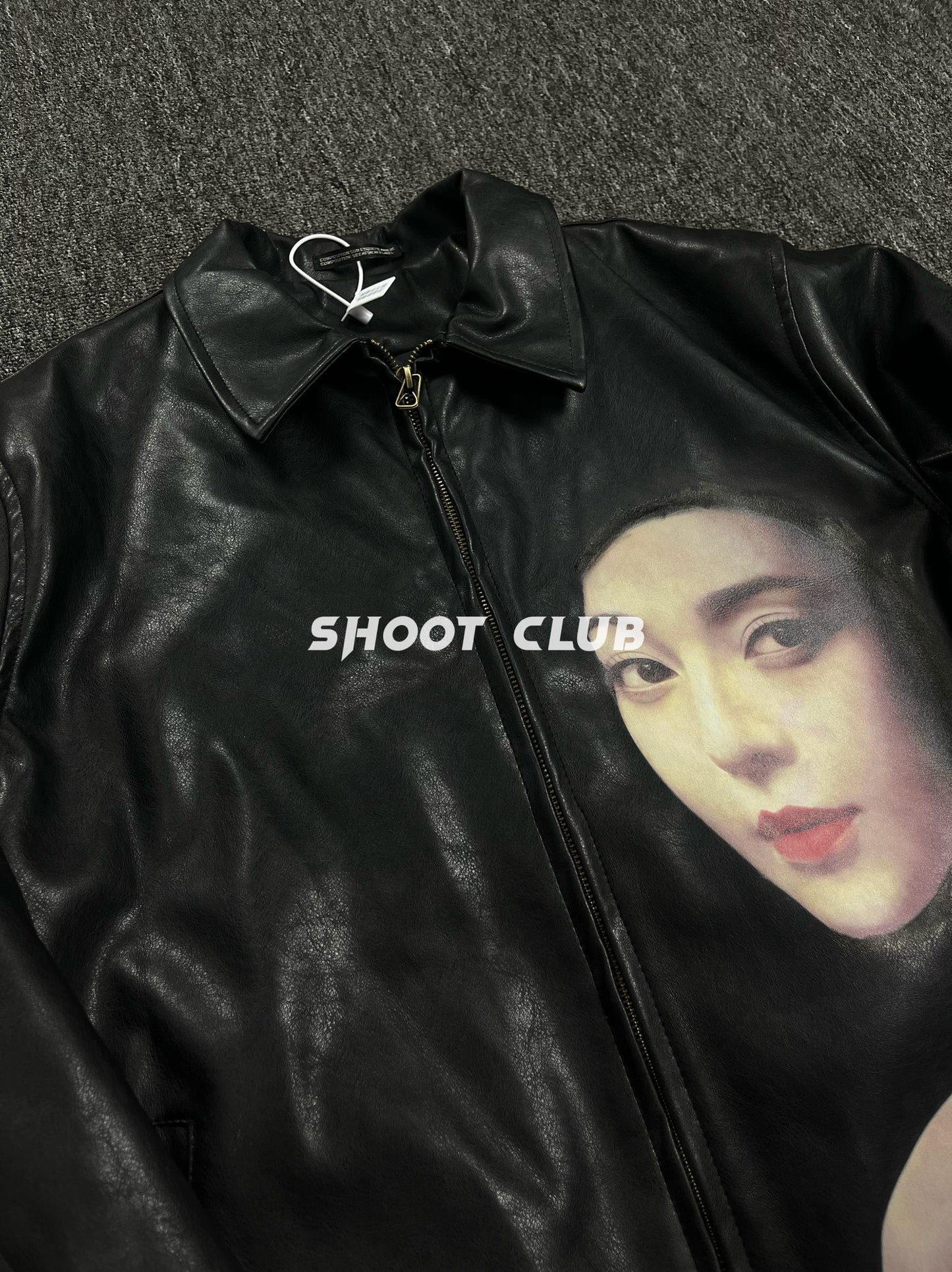 Genuine Leather Yohji Uchida Suzume x Fan Bingbing Jacket –Unisex Portrait Print