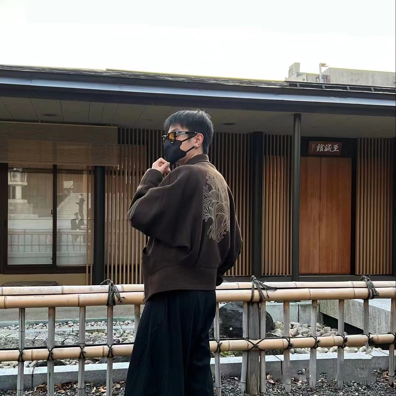 Self-made Nemeth Rope-Knit Back Wool Jacket - Curved Blade Design Coat