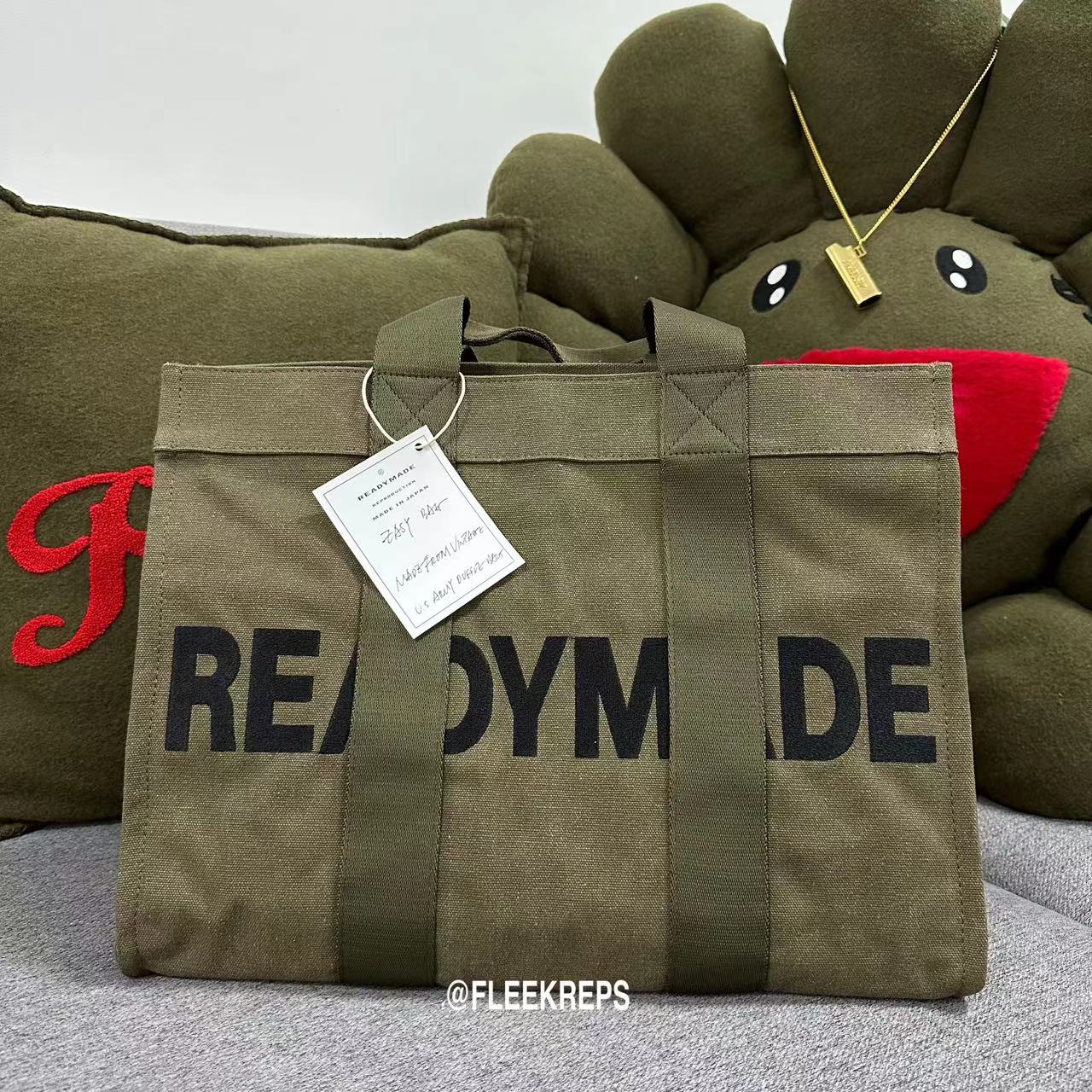 Custom Readymade Easy Canvas Tote - Vintage Washed Two-Tone Casual Handbags