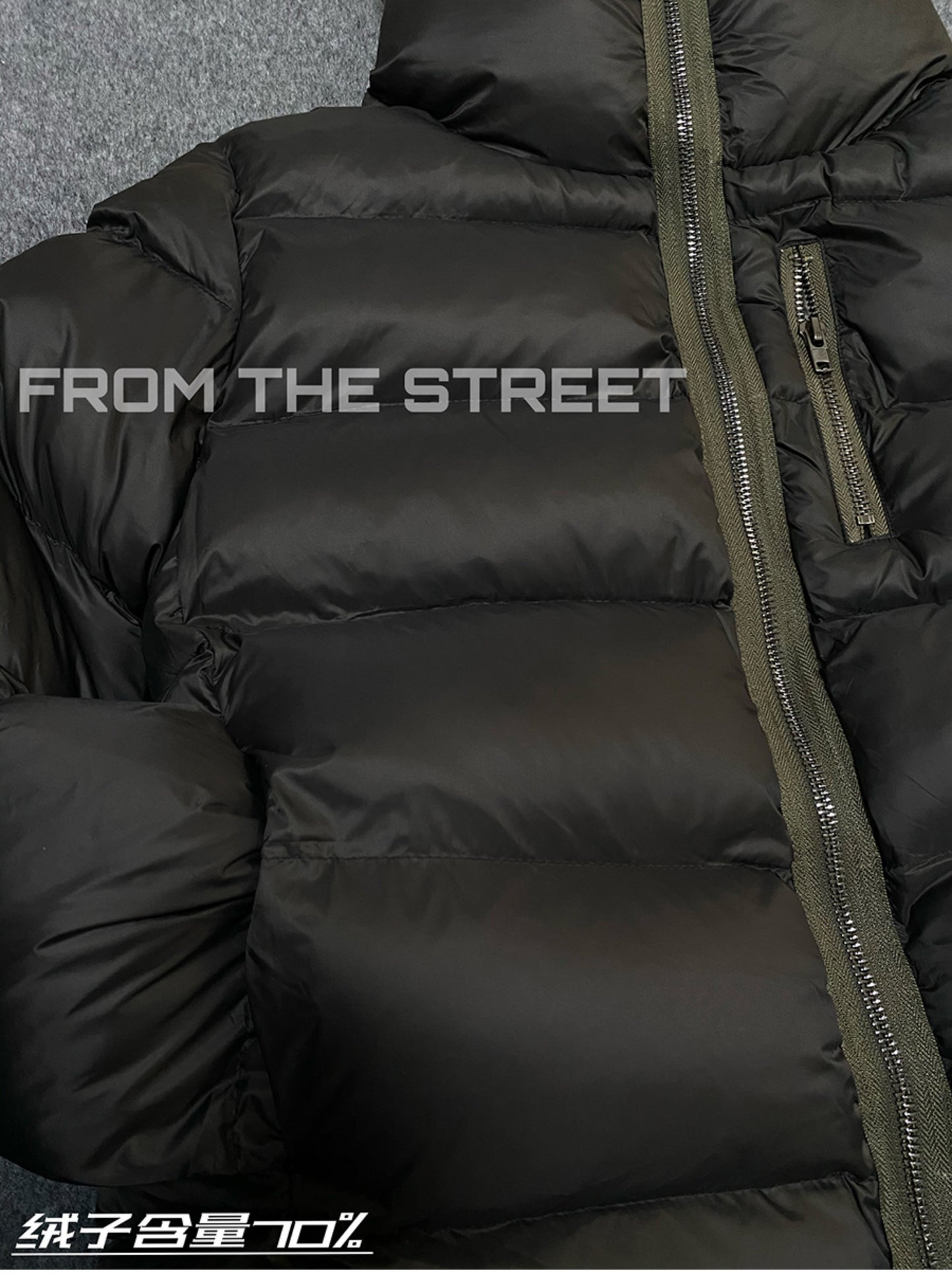 FROM THE STREET 24FW RO Masked Puffer Coat – Zip-Up Hooded Down Jacket Unisex