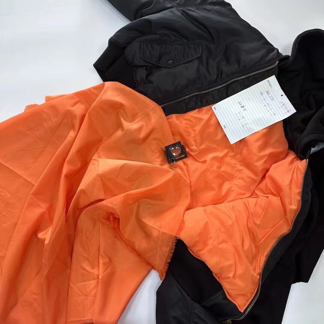 VTM Archive Pentagram Bomber - Cropped Hooded Puffer Jacket Thome Browne
