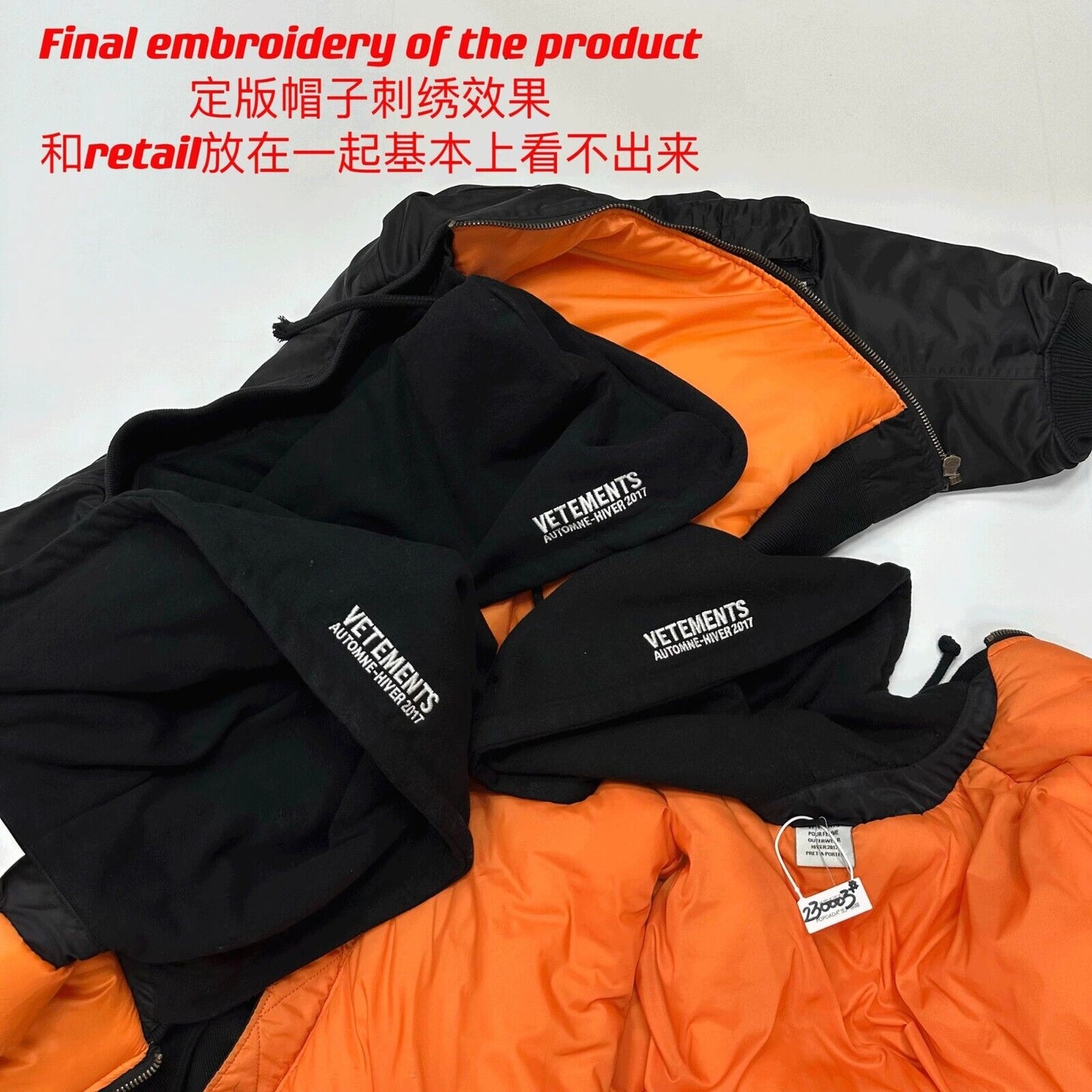 VTM Archive Pentagram Bomber - Cropped Hooded Puffer Jacket Thome Browne