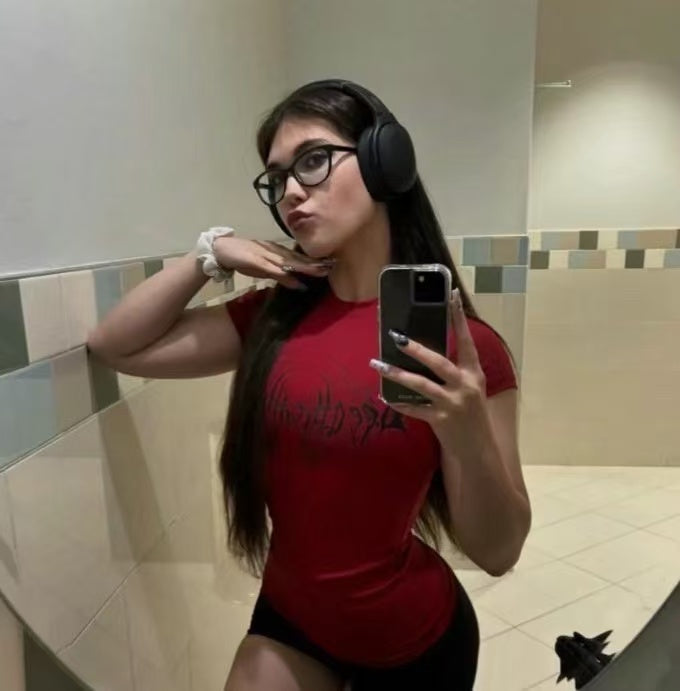 Breathedivinity Gothic Fitness Tee - Moisture-Wicking Stretch Short Sleeve