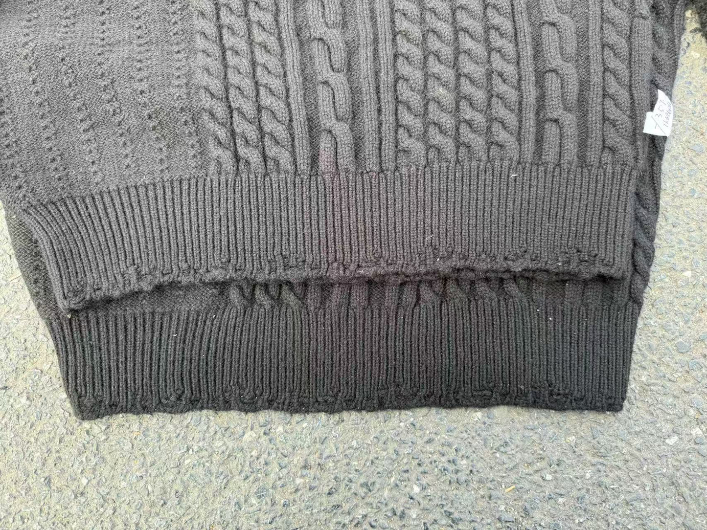 ERD AW24 Runway Turtleneck Sweater - Old Money Vibe 100% Wool Cable Knit