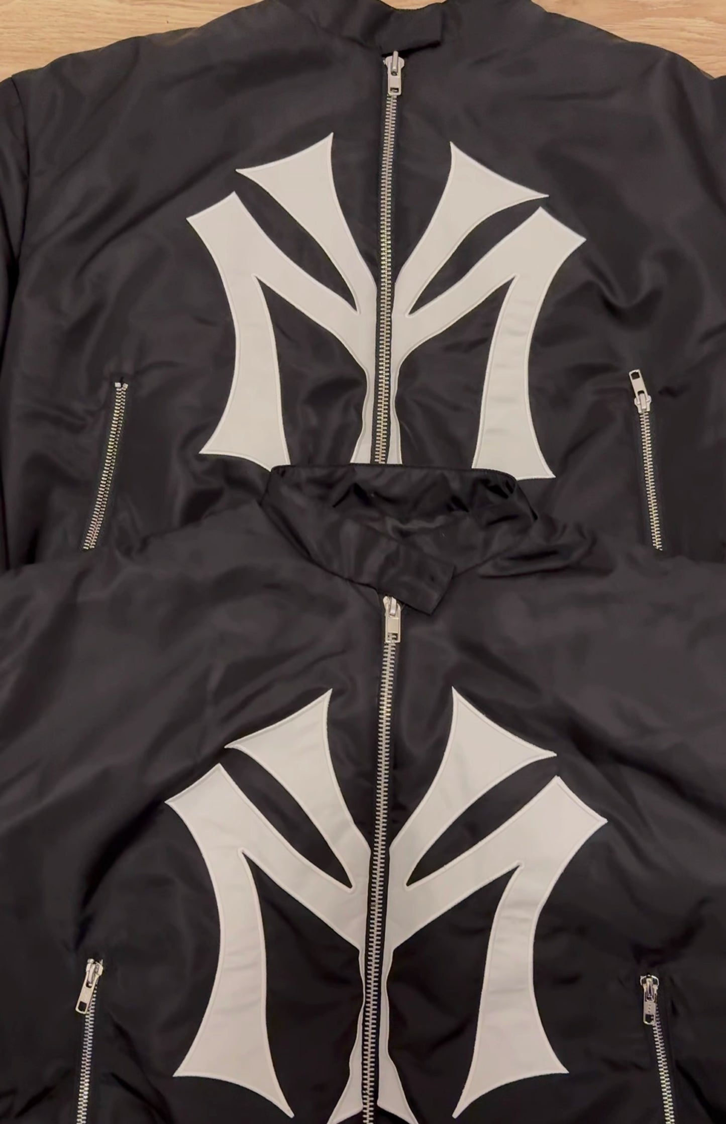 Mowalola Runway Zip-Up MY City Jacket - MA-1 Bomber (Playboi Carti & Timothée)