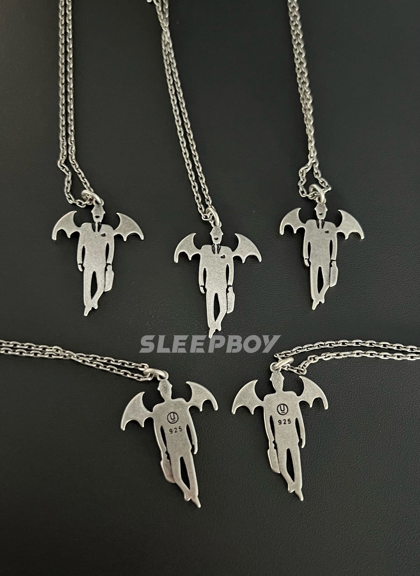 Self-made UNDERCOVER AW02 'Vampire' Pendant Necklace - 925 Silver Demon Talisman