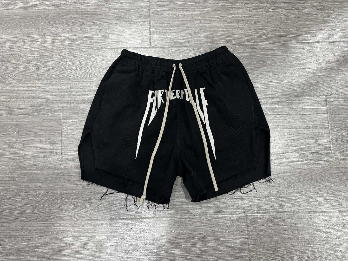 RO ACBT Boxing Shorts - Heavyweight Embroidered Logo Drawstring Cropped Pants
