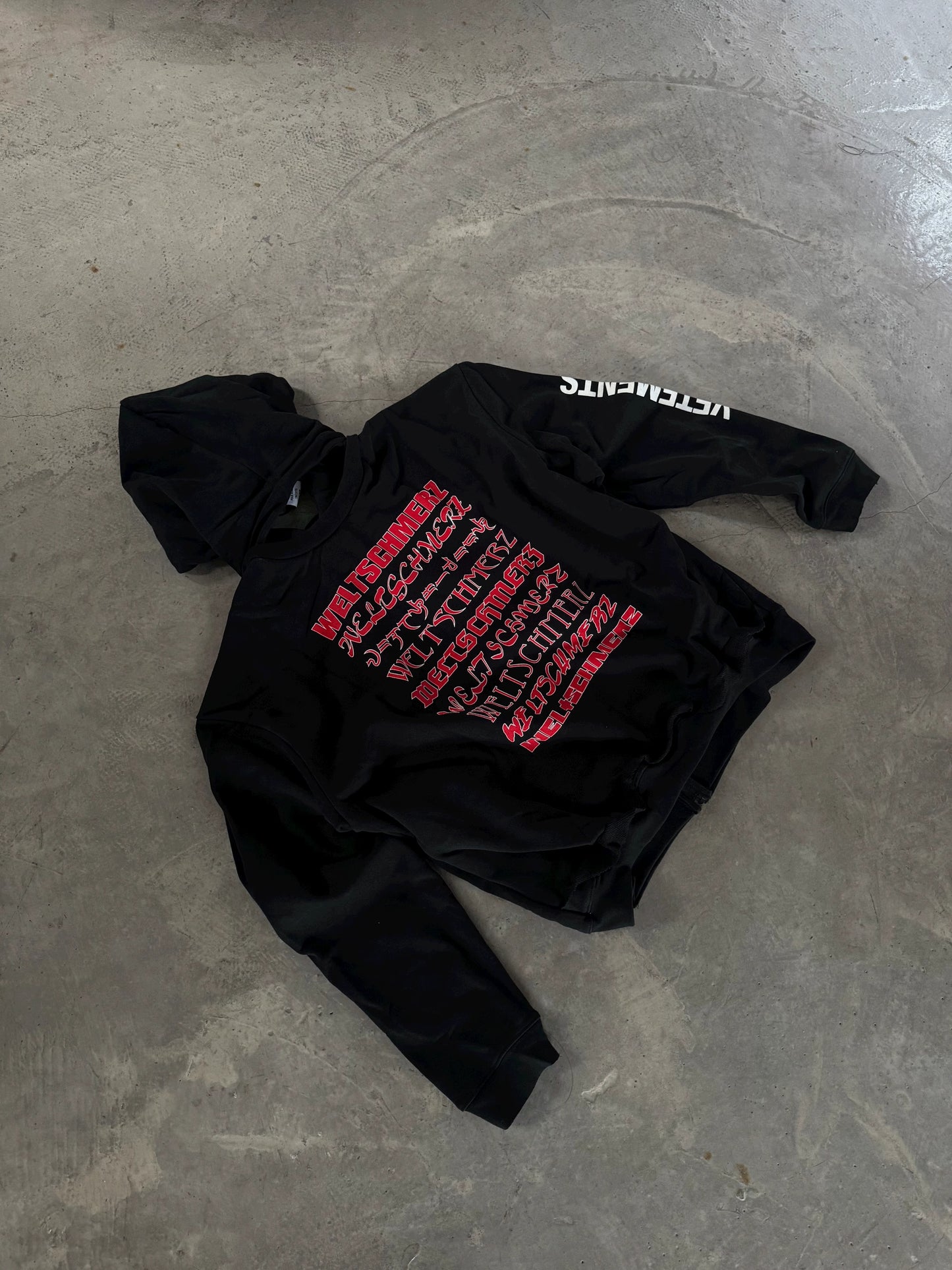 Vetements 18AW Zip Print Pullover Hoodie Sweatshirt Playboi Carti Edition