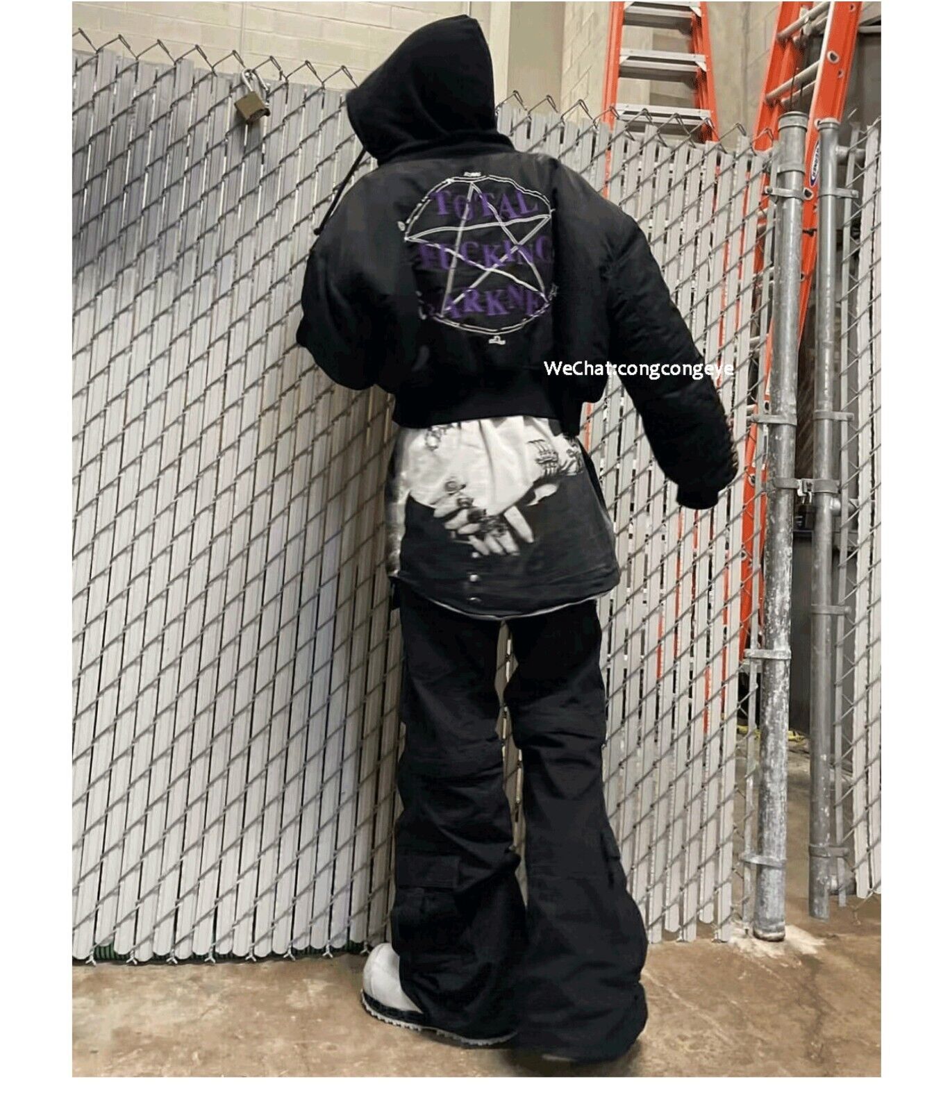VTM Archive Pentagram Bomber - Cropped Hooded Puffer Jacket Thome Browne