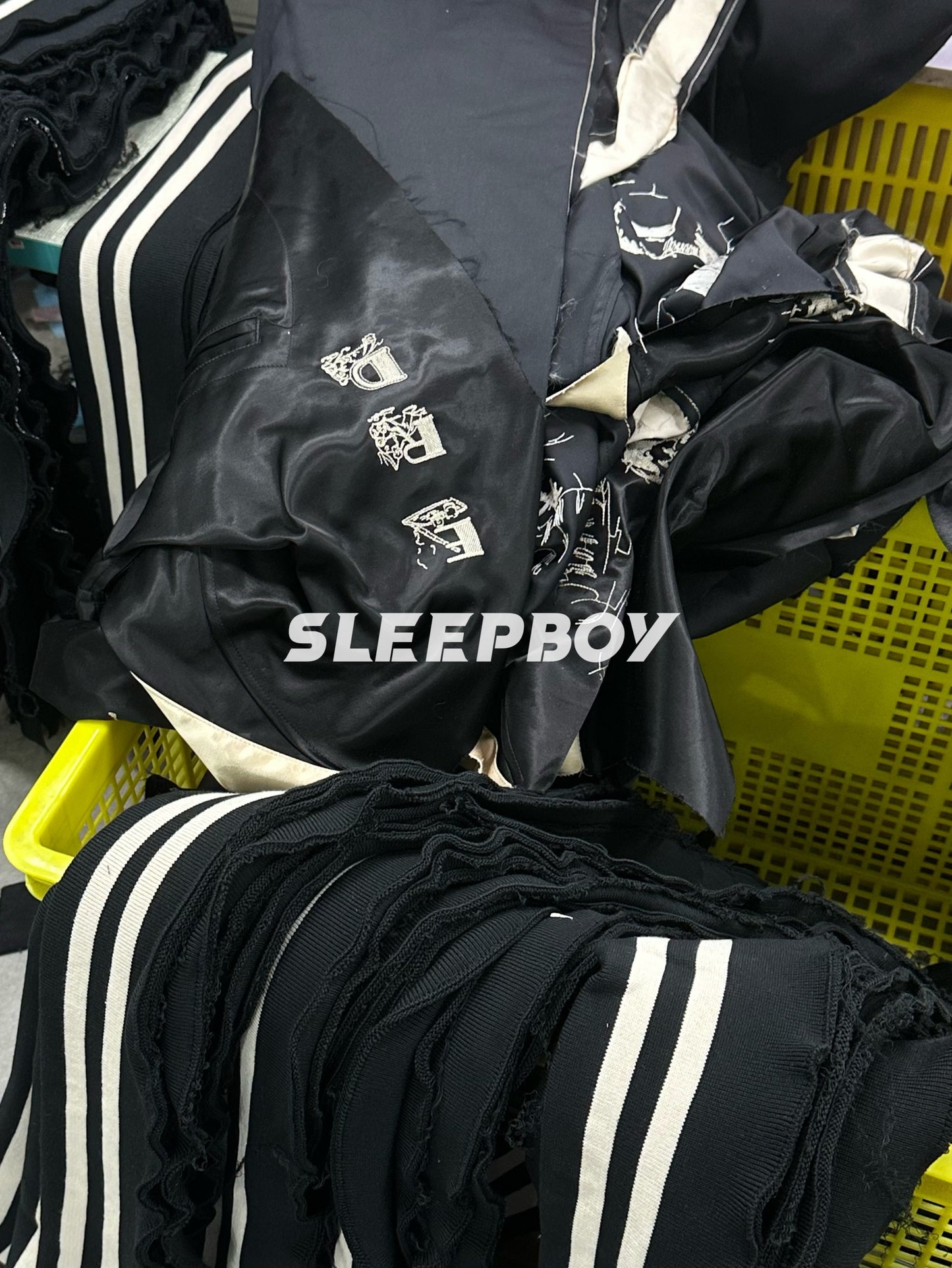 ERD AW24 'Opium Den' Varsity Jacket - Silk Court Embroidery Baseball Coat