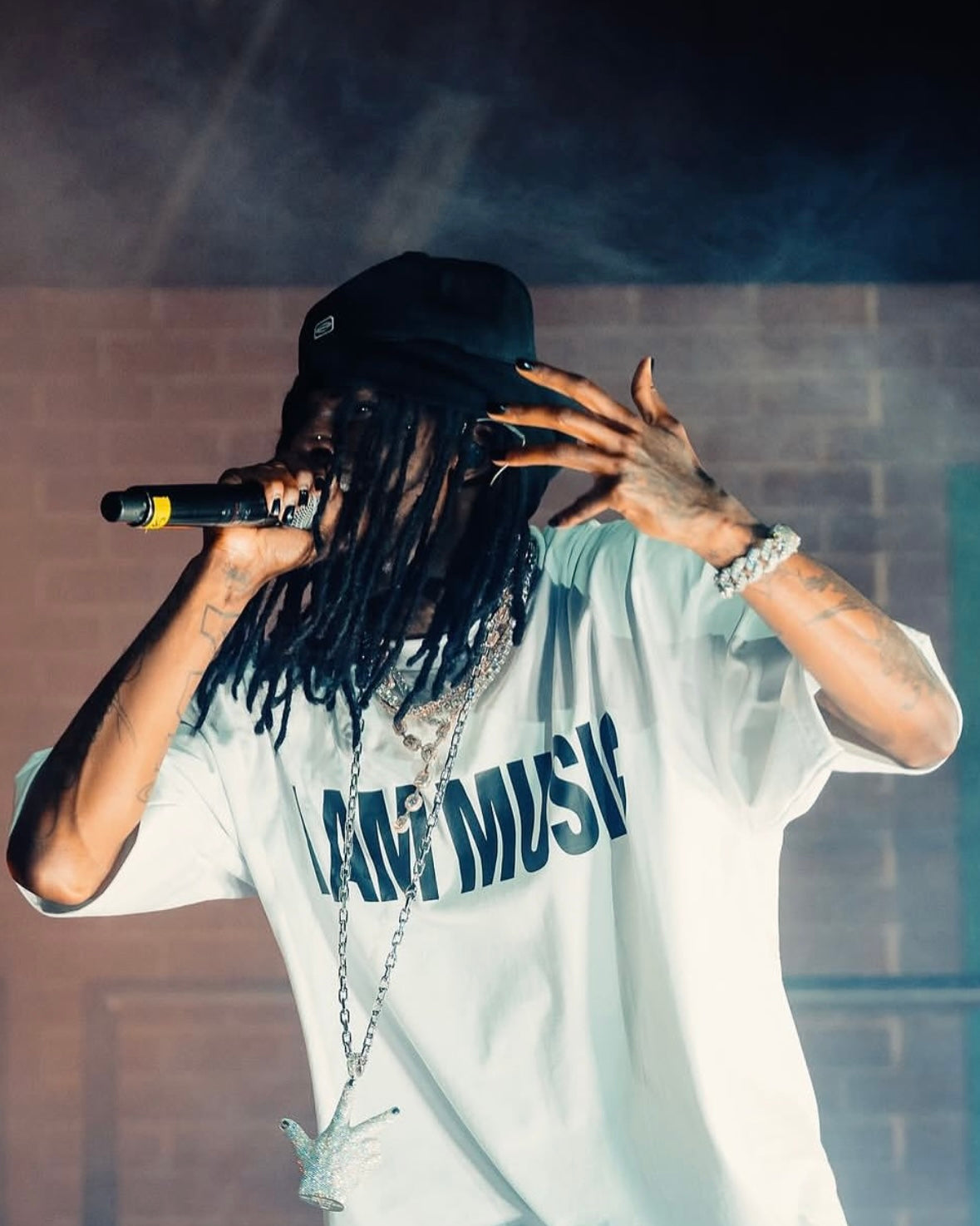 Opium YVL Style "I AM MUSIC" Tee – White Short Sleeve Playboi Carti Edition