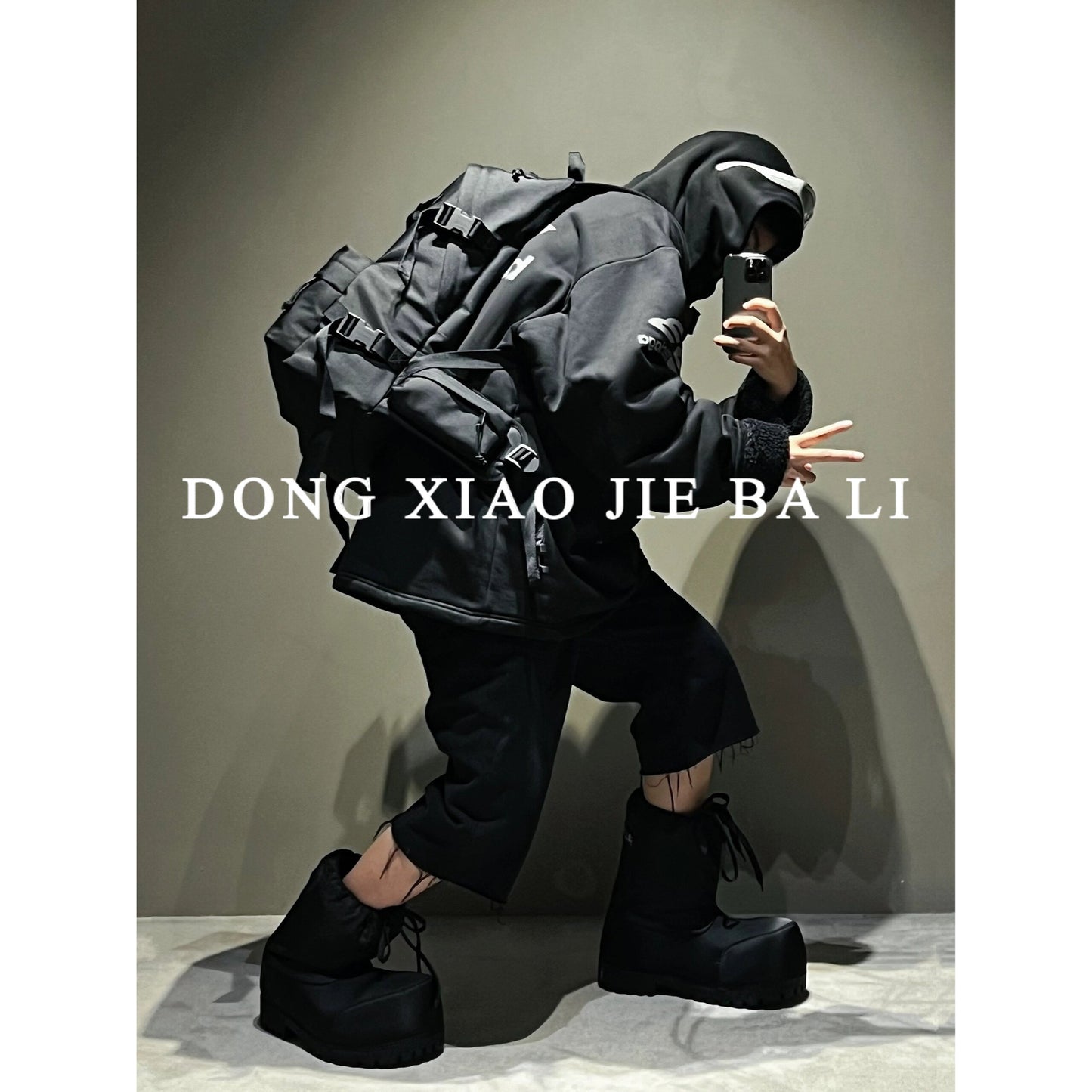 Self-made Parisian Snow Boots Ski Waterproof Anti-Slip Big Head Short Boots