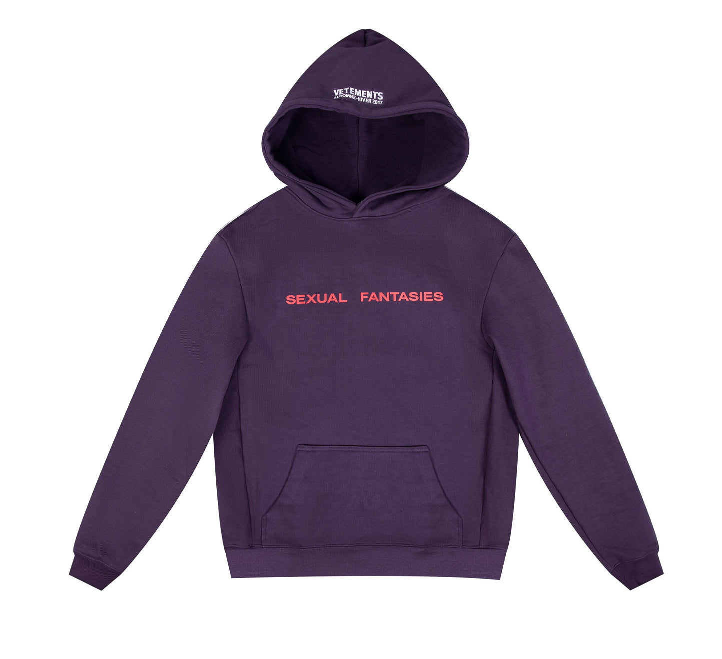 Vetements Rare Purple Sexual Fantasies Hoodie – Exclusive Collectible Edition