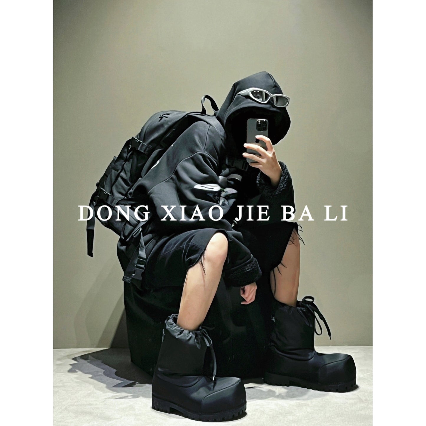 Self-made Parisian Snow Boots Ski Waterproof Anti-Slip Big Head Short Boots