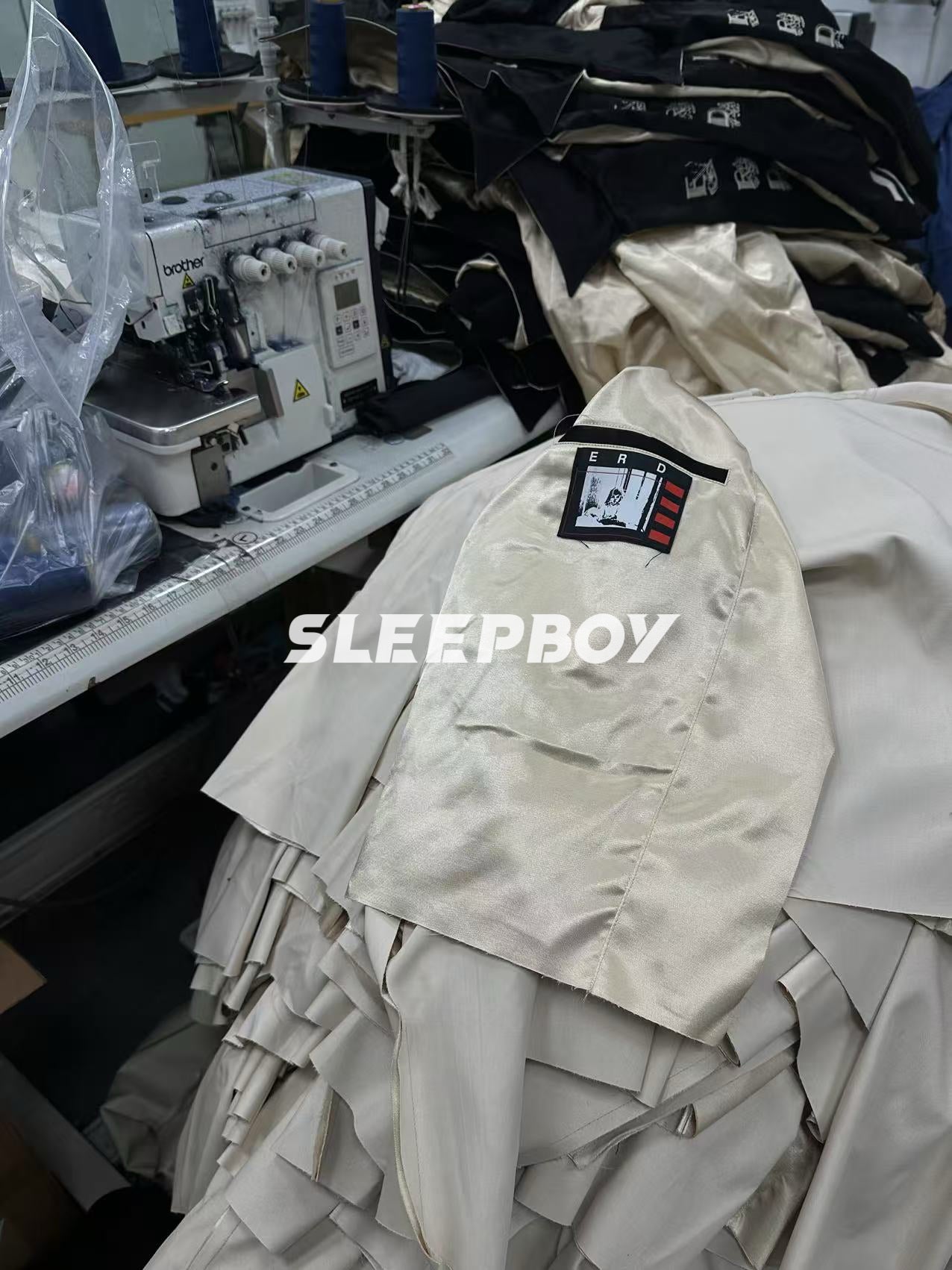 ERD AW24 'Opium Den' Varsity Jacket - Silk Court Embroidery Baseball Coat