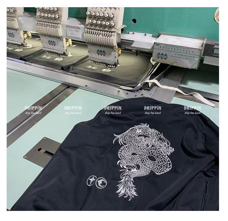 Exclusive Thug Club Dragon Embroidered Jacket – Short Sporty Collab
