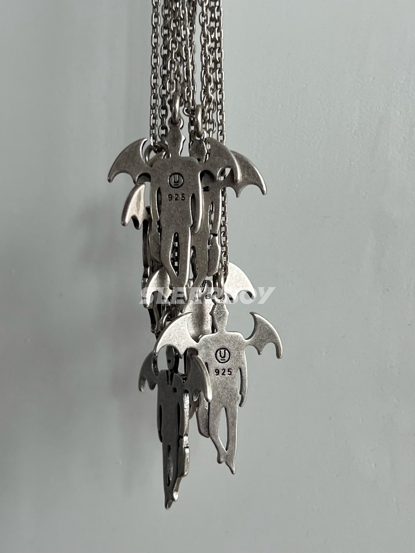 Self-made UNDERCOVER AW02 'Vampire' Pendant Necklace - 925 Silver Demon Talisman