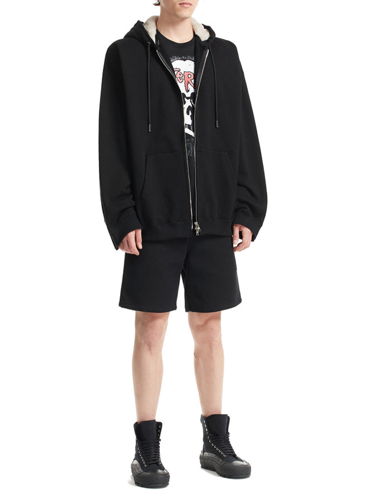 Mastermind Dark Skull Rabbit Fur Embroidery Faux Fur Heavyweight MMJ Hoodie